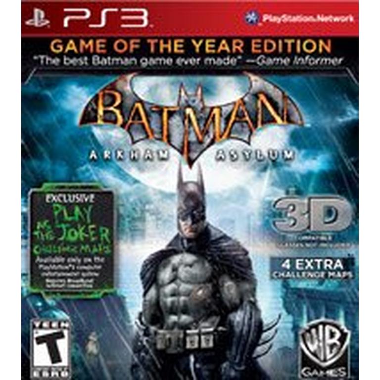 WB Games Batman: Arkham Asylum Game of The Year Edition 3D PS3 Available At GameStop Now!