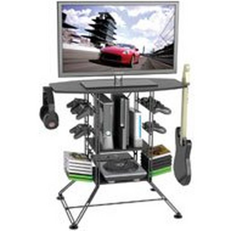 Atlantic Centipede Game Storage and 37 inch TV Stand - Black Available At GameStop Now!
