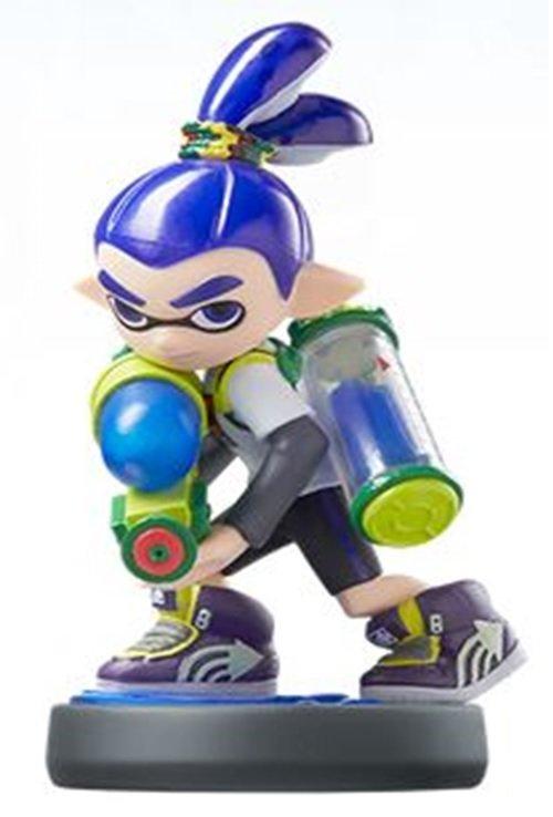Splatoon Inkling Boy Neon Blue amiibo Figure Nintendo Switch Available At GameStop Now!