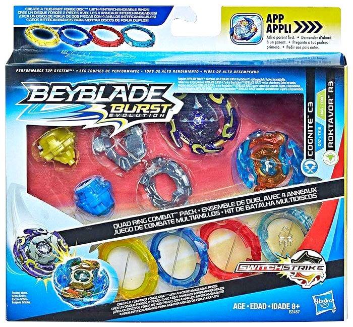 UPC 630509687152 product image for Beyblade Burst Evolution: Quad Ring Combat Pack - Only At Gamestop - Collectible | upcitemdb.com