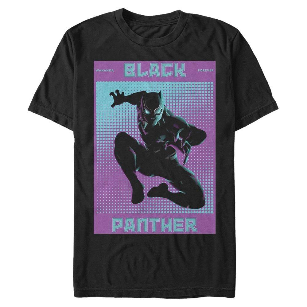 Marvel Black Panther Haldtone Poster Men's T-Shirt, Size: Medium, Fifth Sun