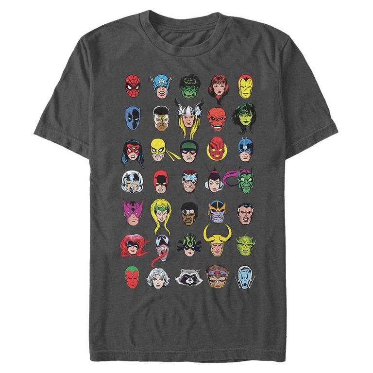 Marvel Character Array Men's T-Shirt, Size: Large, Fifth Sun