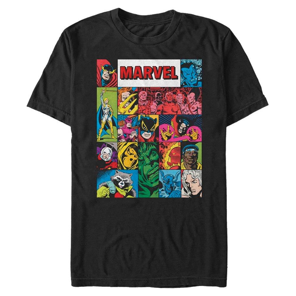 Marvel Hero Collage Men's T-Shirt, Size: Large, Fifth Sun