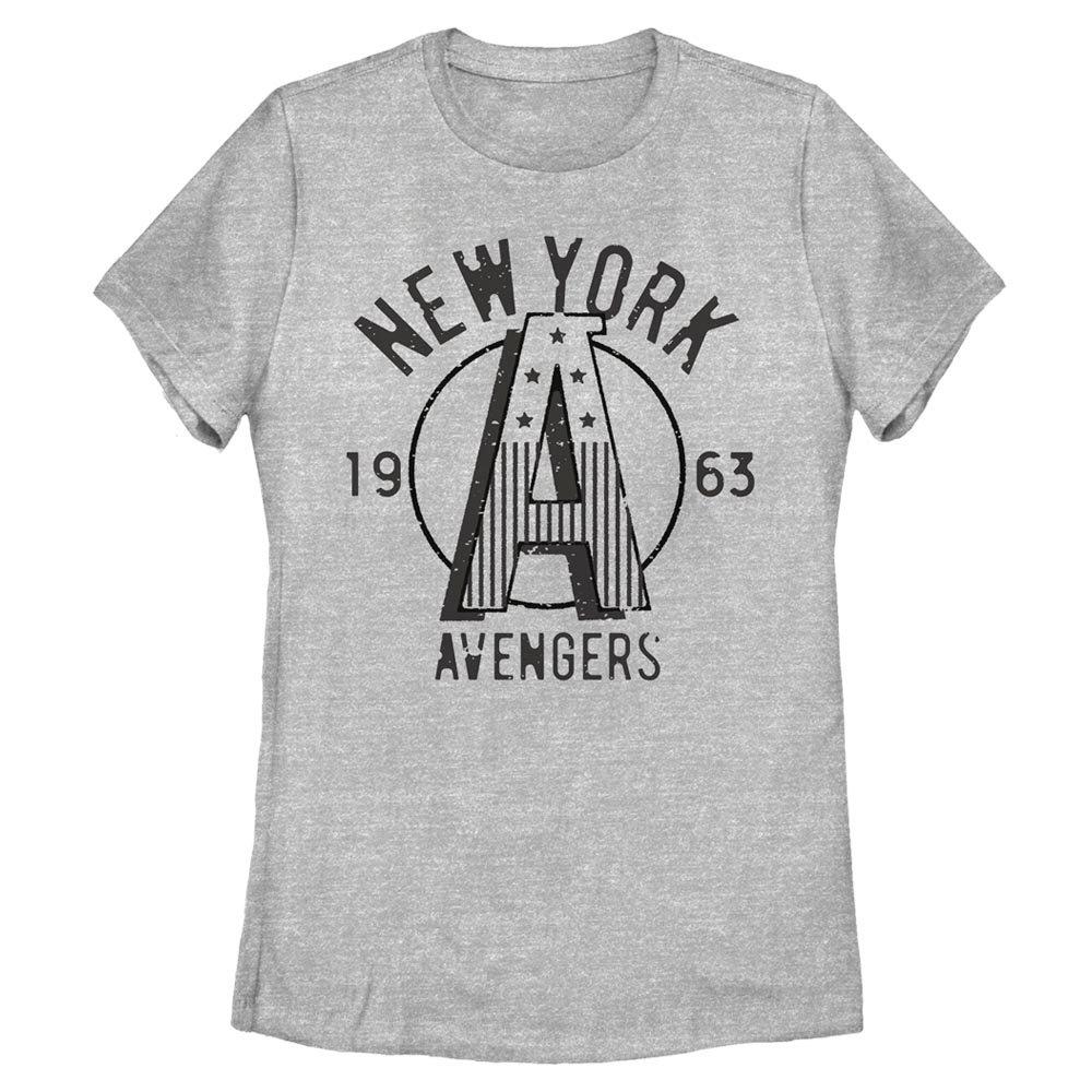 Marvel Avengers York Logo 1963 Women's T-Shirt, Size: Small, Fifth Sun