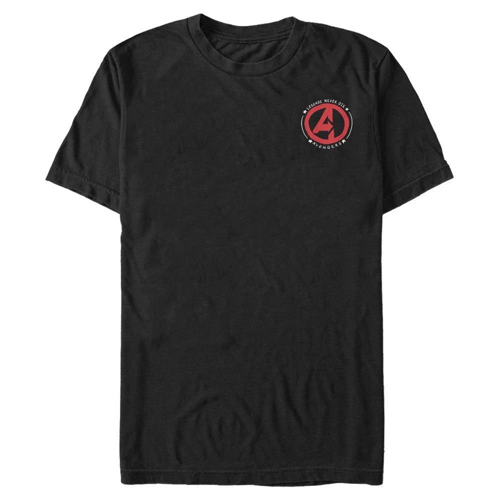 Marvel Avengers Logo Legends Never Die Pocket Print Men's T-Shirt, Size: XL, Fifth Sun
