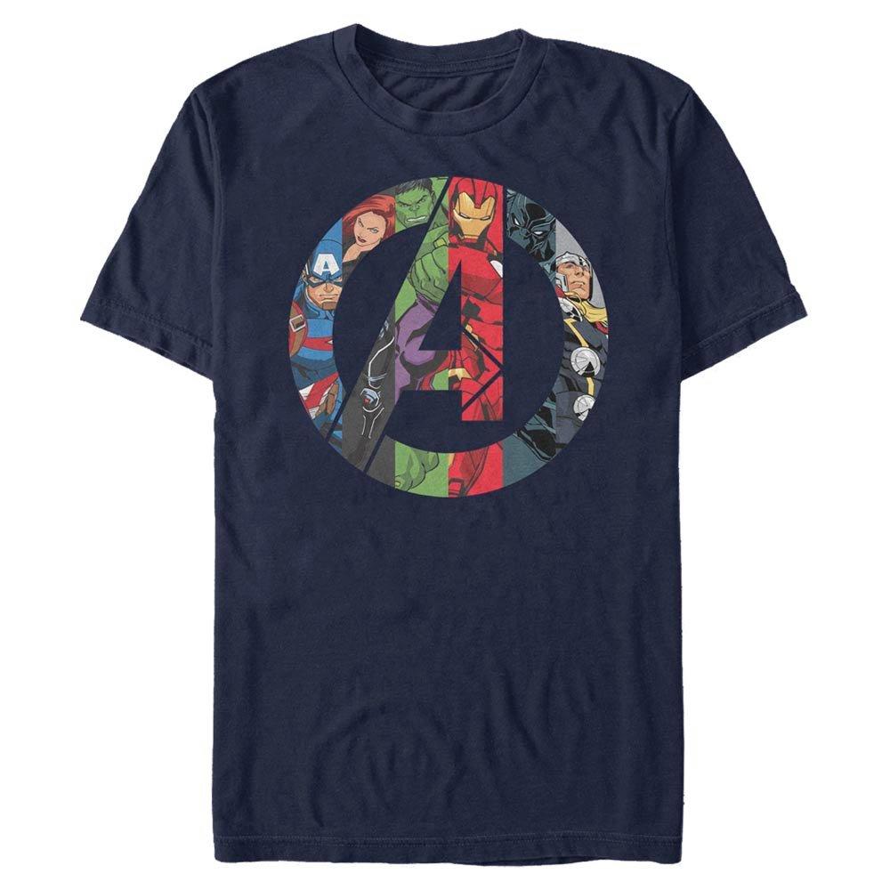 Marvel Avengers Heroes Logo Men's T-Shirt, Size: 2XL, Fifth Sun