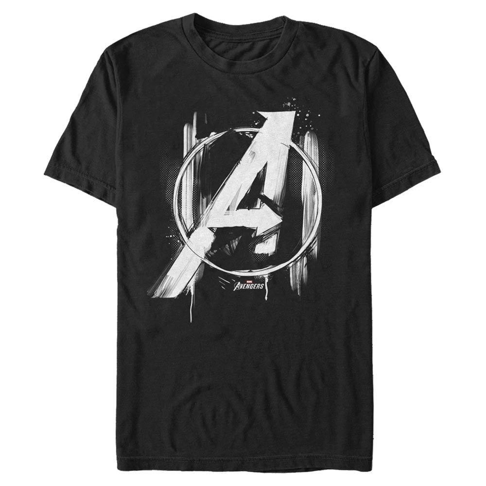 Marvel Avengers Paint Brush Logo Men's T-Shirt, Size: 2XL, Fifth Sun