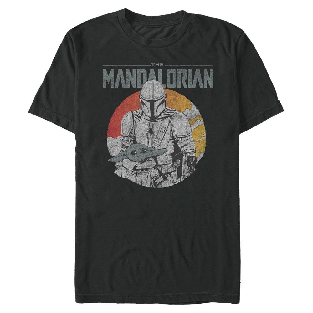 UPC 195728649799 product image for Star Wars The Mandalorian Mando and The Child Mens T-Shirt, Black 2X-Large Fifth | upcitemdb.com