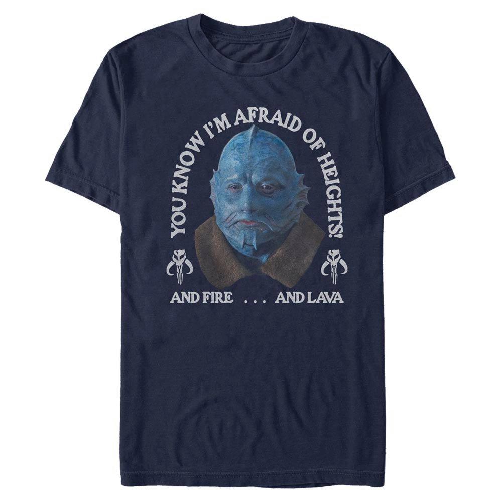 UPC 195728653918 product image for Star Wars The Mandalorian You Know Im Afraid of Heights Mens T-Shirt, Navy Small | upcitemdb.com