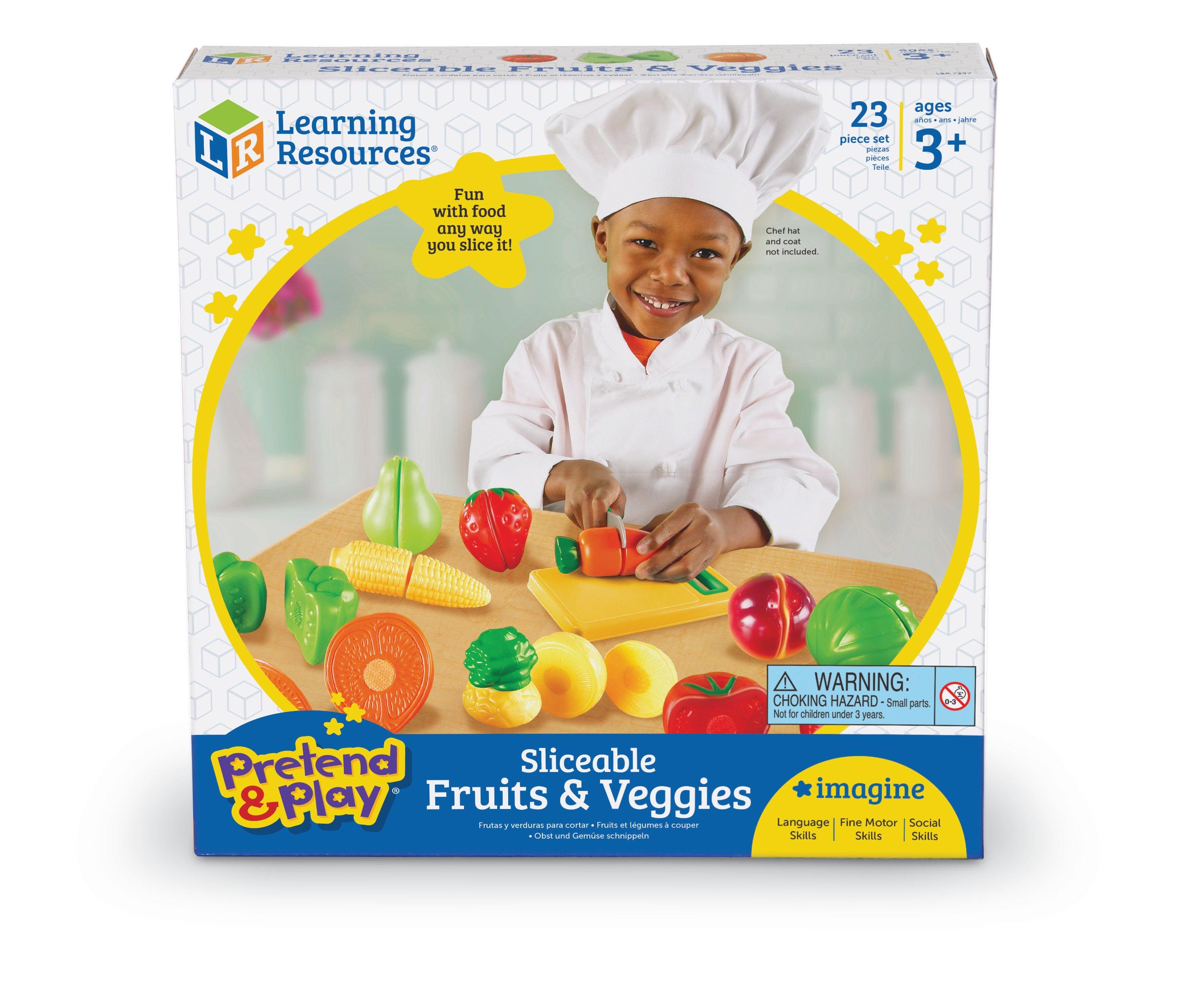 Learning Resources Pretend and Play Sliceable Fruits and Veggies 23 Piece Set (GameStop)