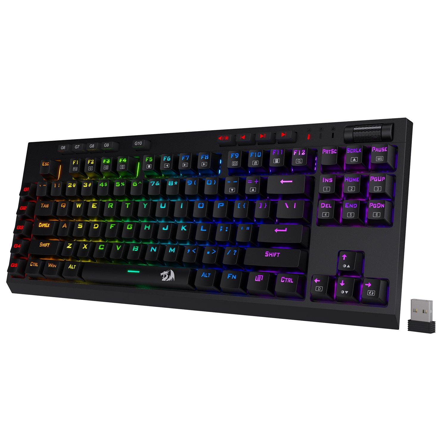 Redragon K596 Vishnu 2.4G Wireless/Wired RGB Tenkeyless Mechanical