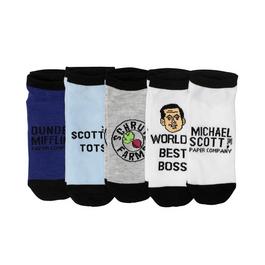 The Office Michael Scott Ankle Socks 5 Pack, CultureFly (GameStop)