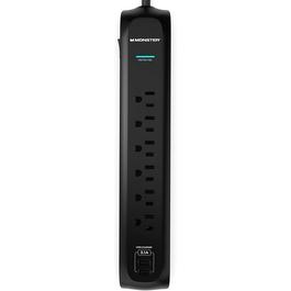 Monster Power Strip Surge Protector 6 Outlets with 2 USB Ports (GameStop)
