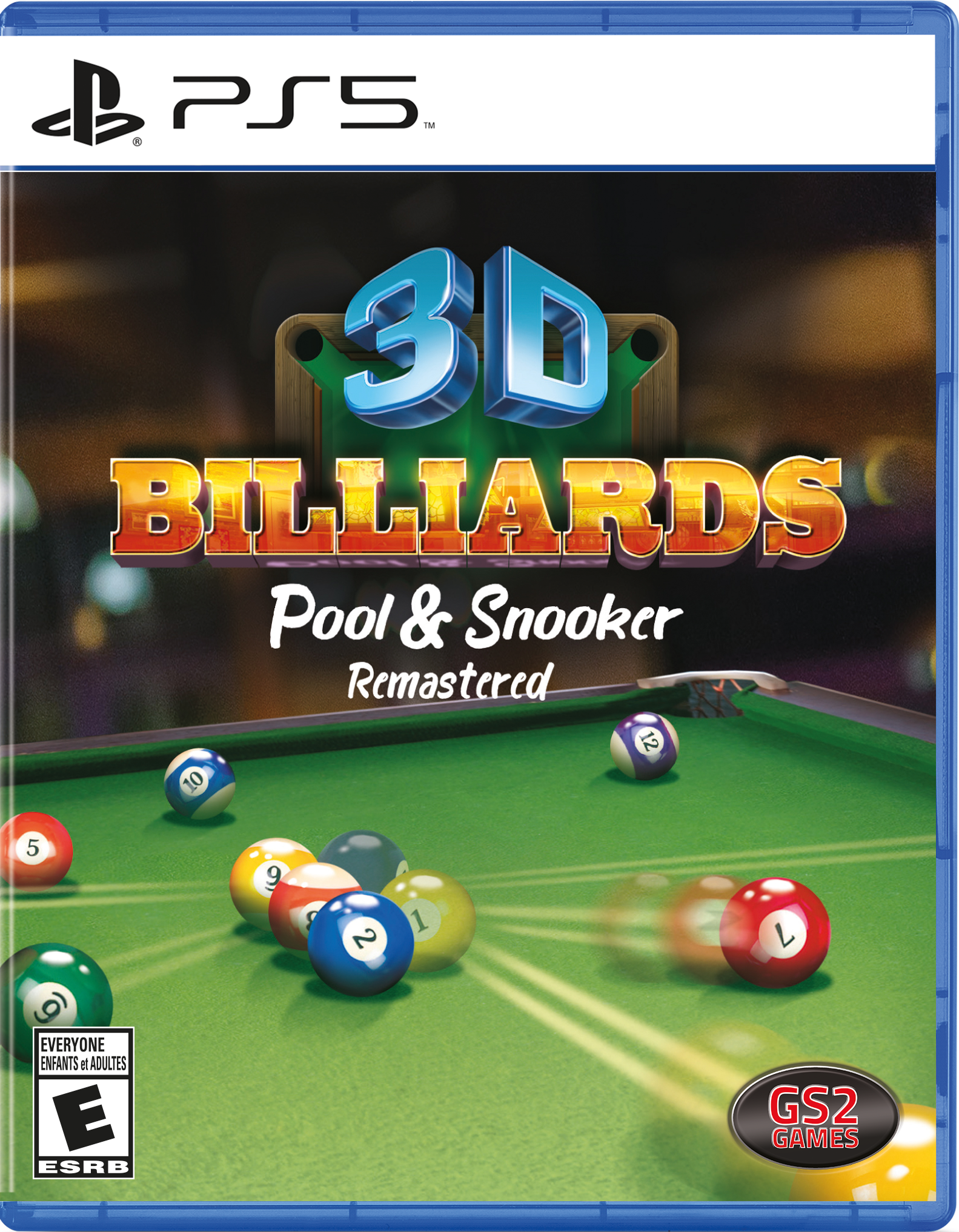 3D Billiards: Pool and Snooker Remastered GameStop Exclusive - PlayStation 5 (Mindscape) for PS5, New