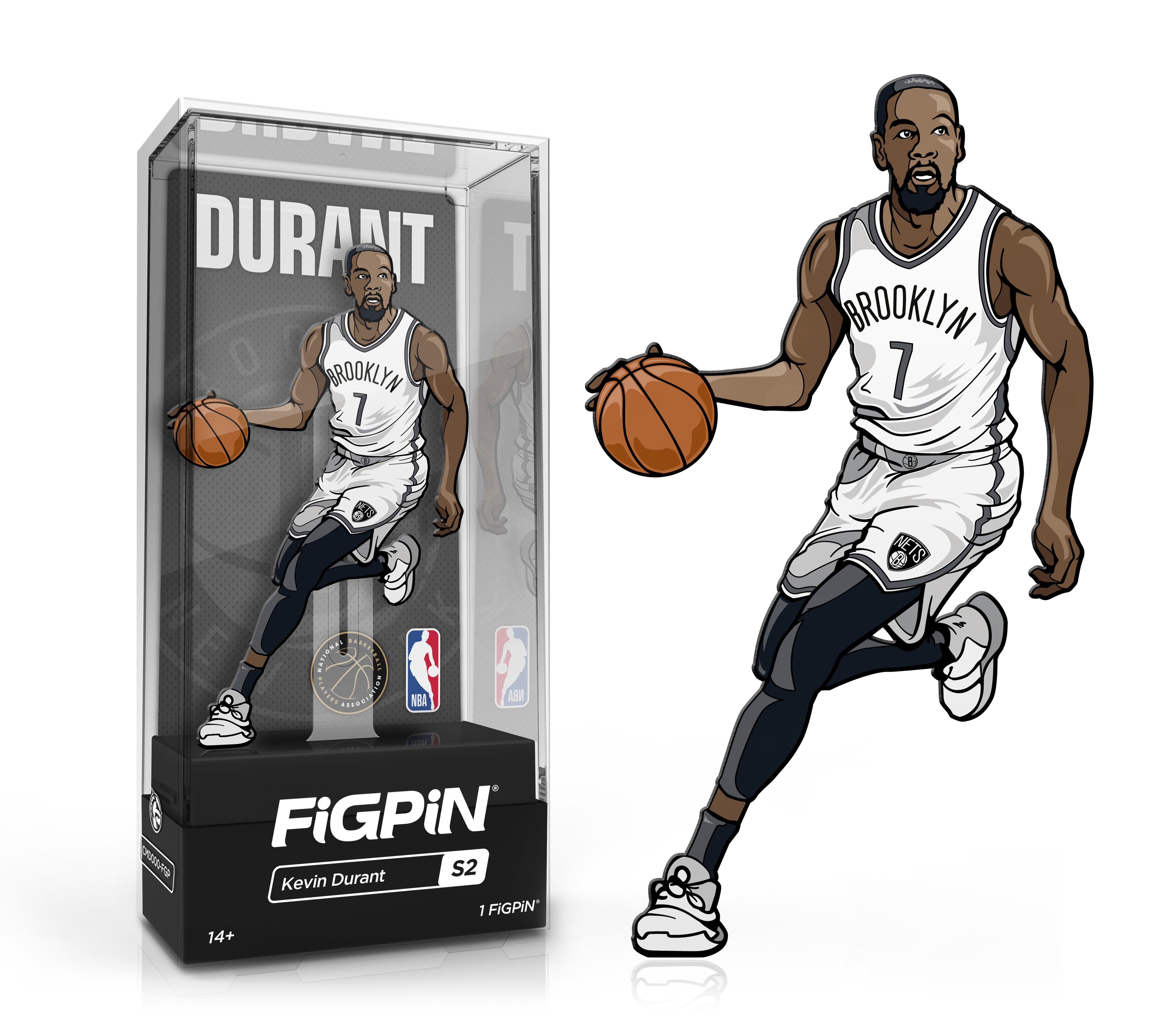 FiGPiN NBA Brooklyn Nets Kevin Durant Collectible Enamel Pin (GameStop)