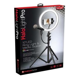 OnAir Tzumi On Air Halo Light Pro 10-In LED Ring Light with Tripod for Smartphones (GameStop)