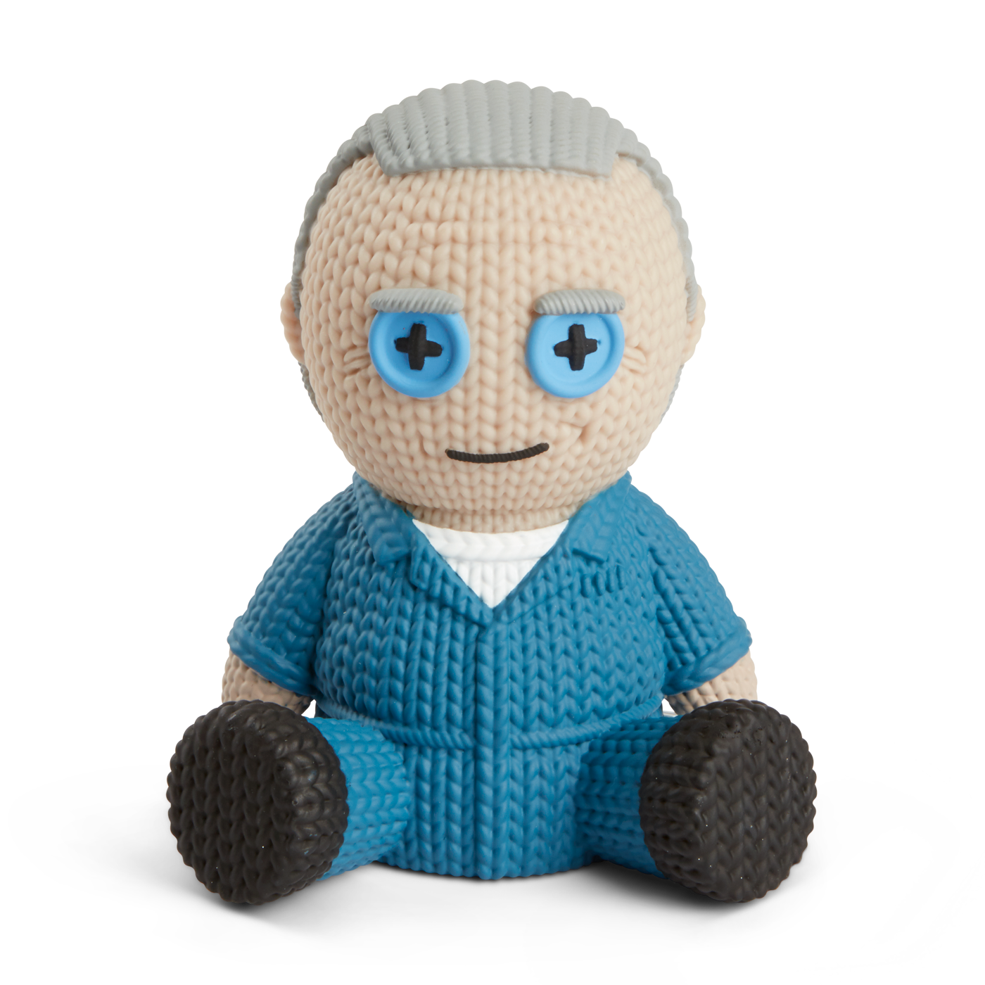 Handmade by Robots Knit Series Silence of the Lambs Hannibal Lecter in Blue Jumpsuit 5-in Vinyl Figure (GameStop)