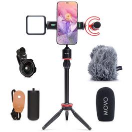 Movo iVlog1 Smartphone Vlogger Video Kit with Tripod, Shotgun Microphone, and LED Light (GameStop)