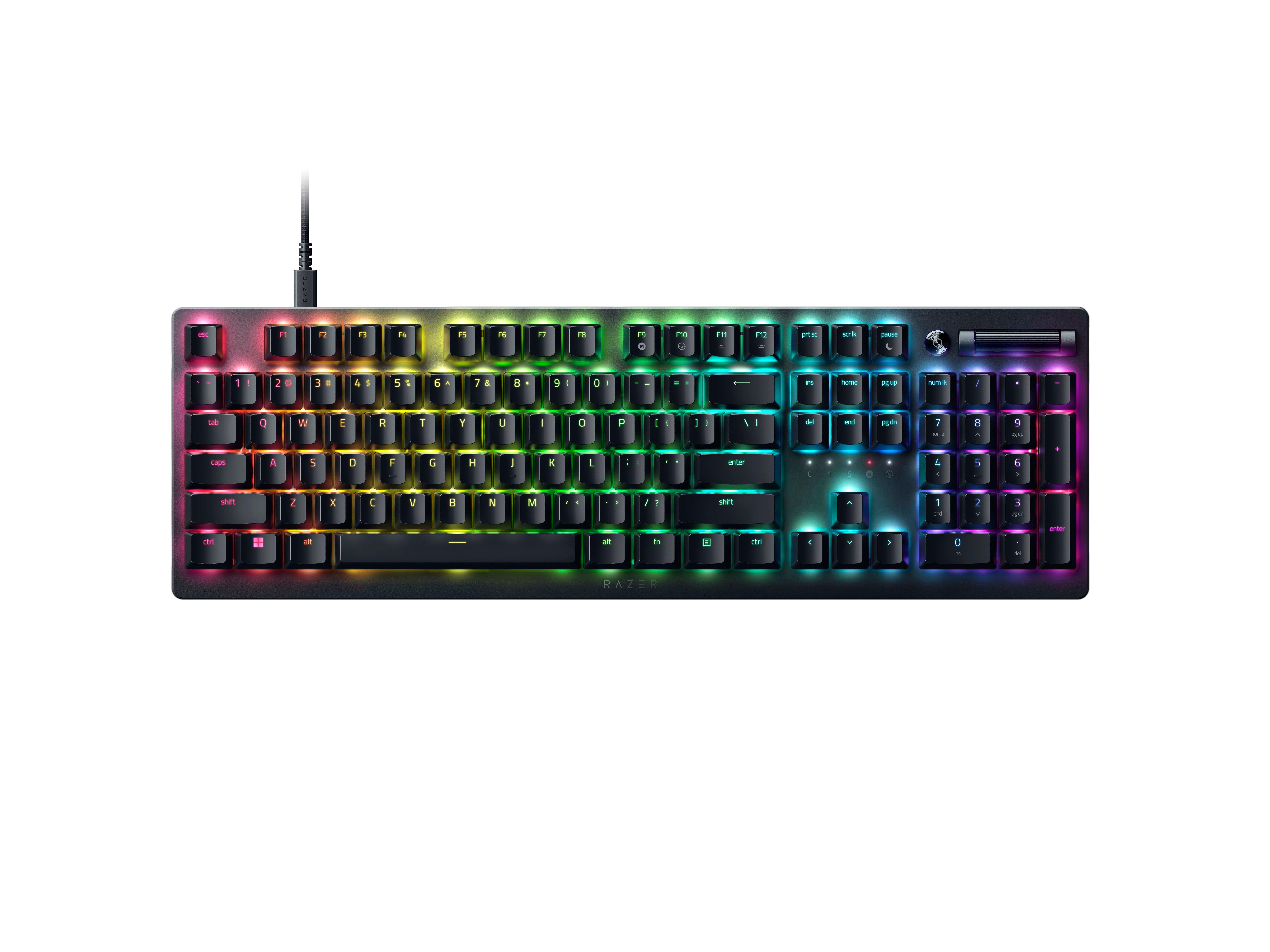 Razer DeathStalker V2 Wired Low-Profile Gaming Keyboard with Optical Linear Switches and Chroma RGB Lighting - Black (GameStop)