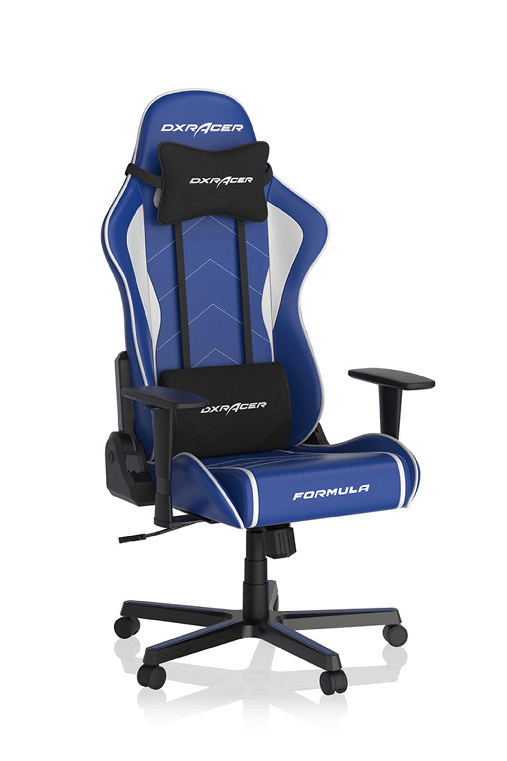 DXRacer Formula Series FR08 Ergonomic Gaming Chair Blue and White, Bluewhite (GameStop)
