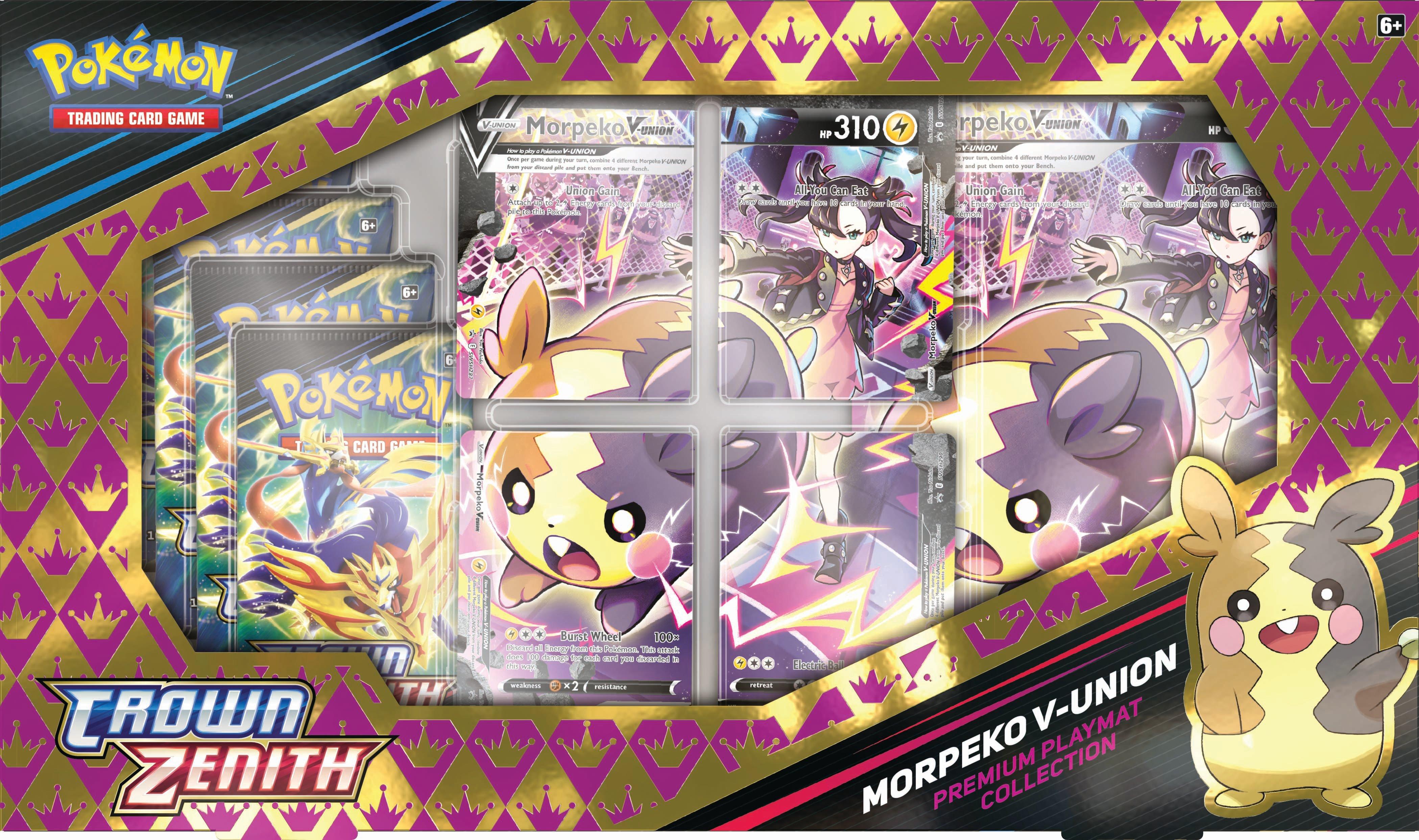 The Pokemon Company International Pokemon Trading Card Game: Crown Zenith Morpeko V-UNION Premium Playmat Collection (GameStop)