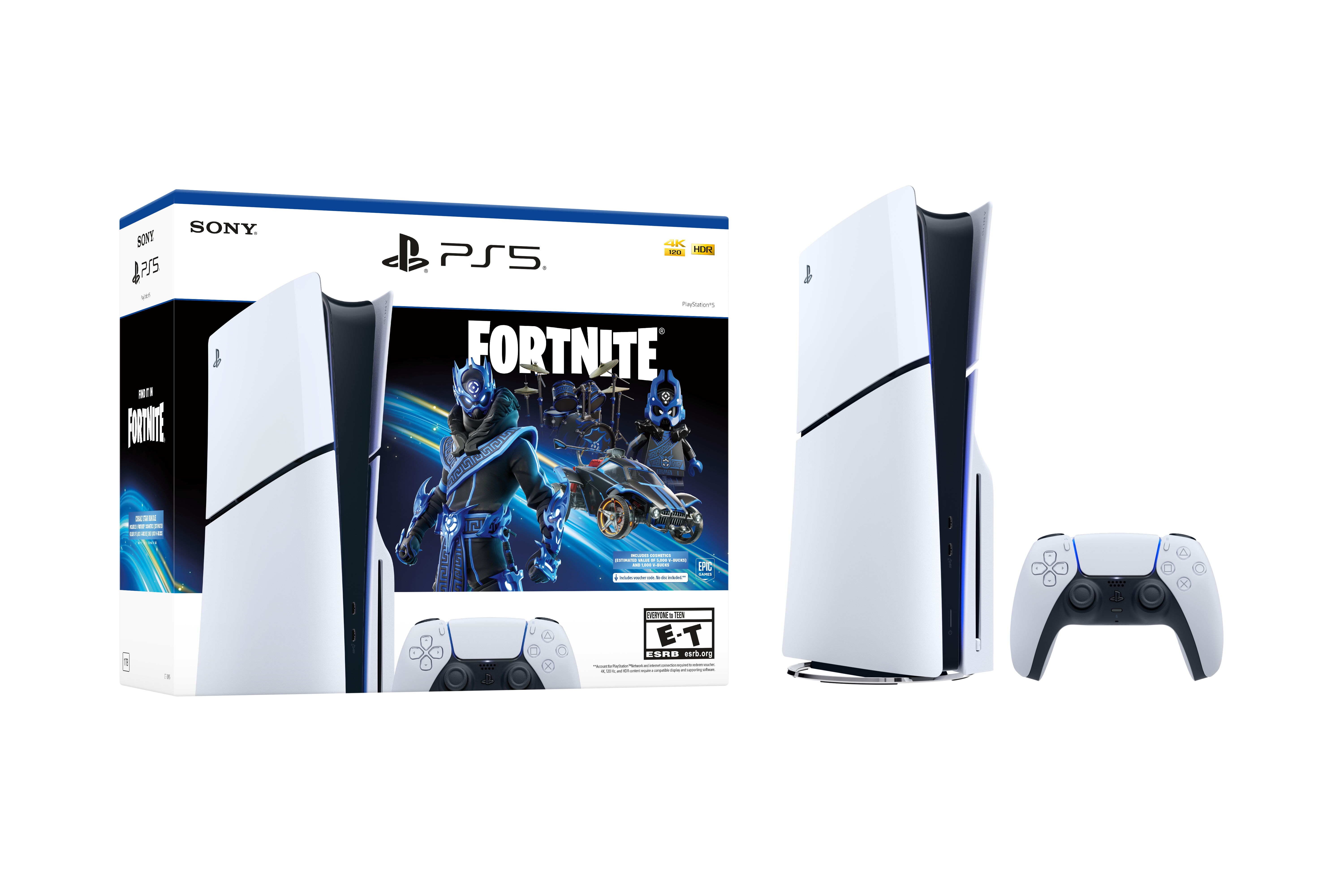 UPC 711719593201 product image for Sony PlayStation 5 Slim Console Disc Edition - Fortnite Cobalt Star Bundle | upcitemdb.com