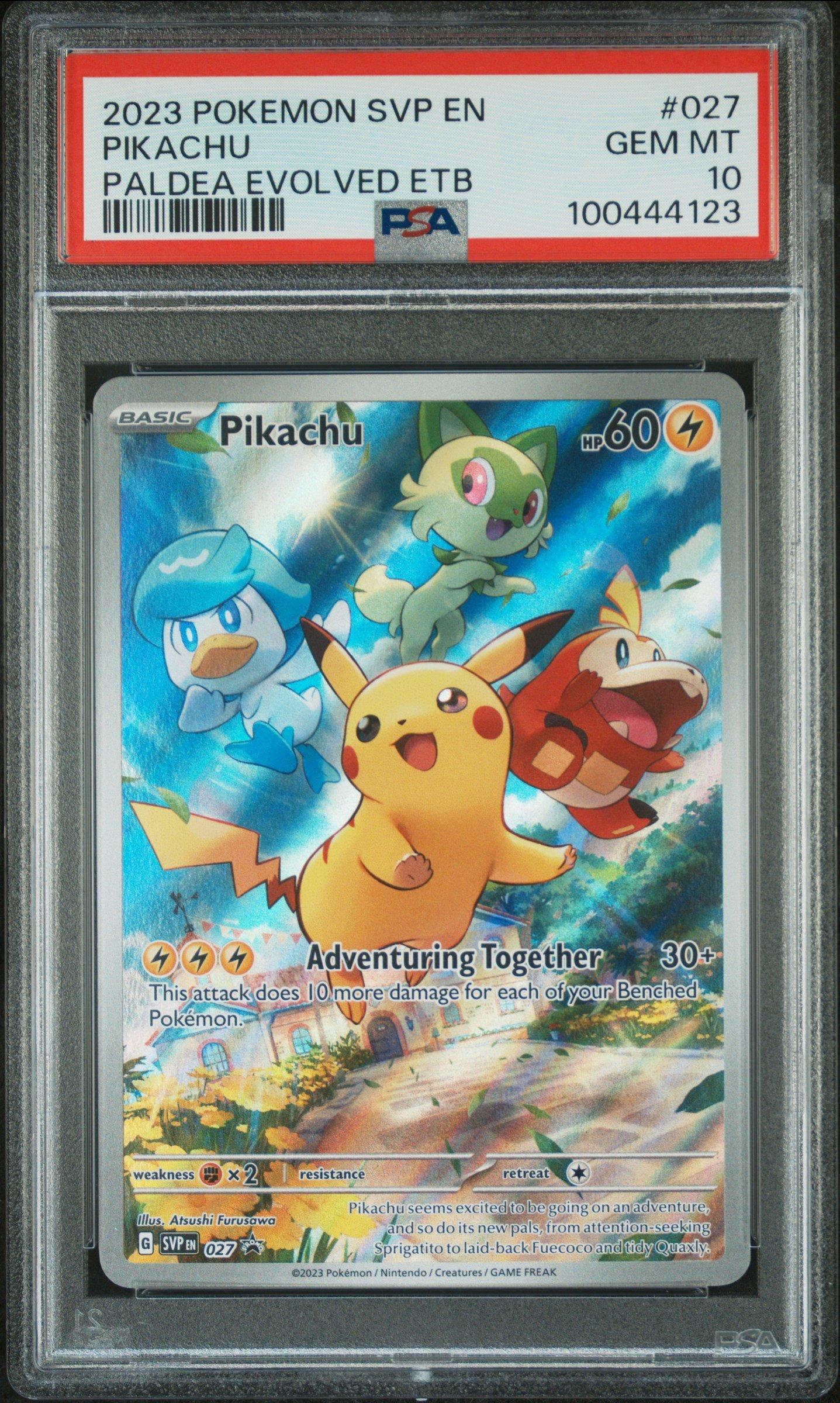 Pokemon Svp En Sv Black Star Promo Pikachu Paldea Evolved