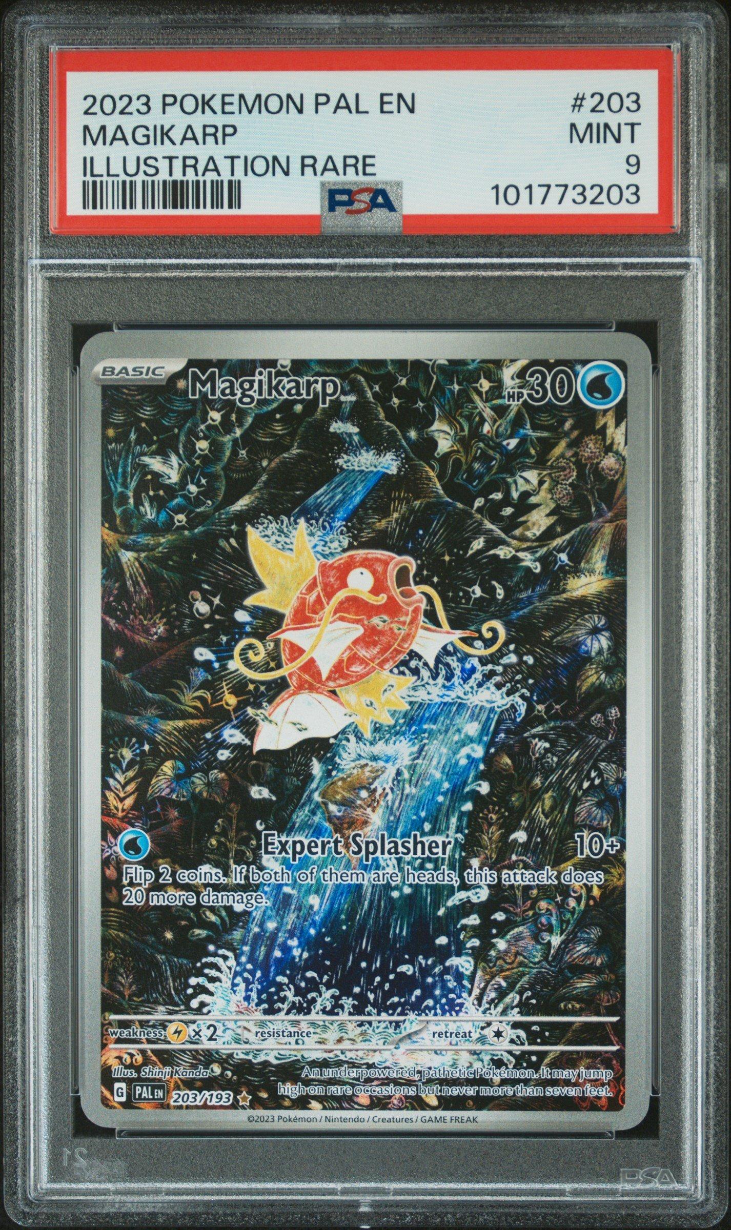 2023 Pokemon Pal En Paldea Evolved 203 Magikarp Illustration Rare PSA 9