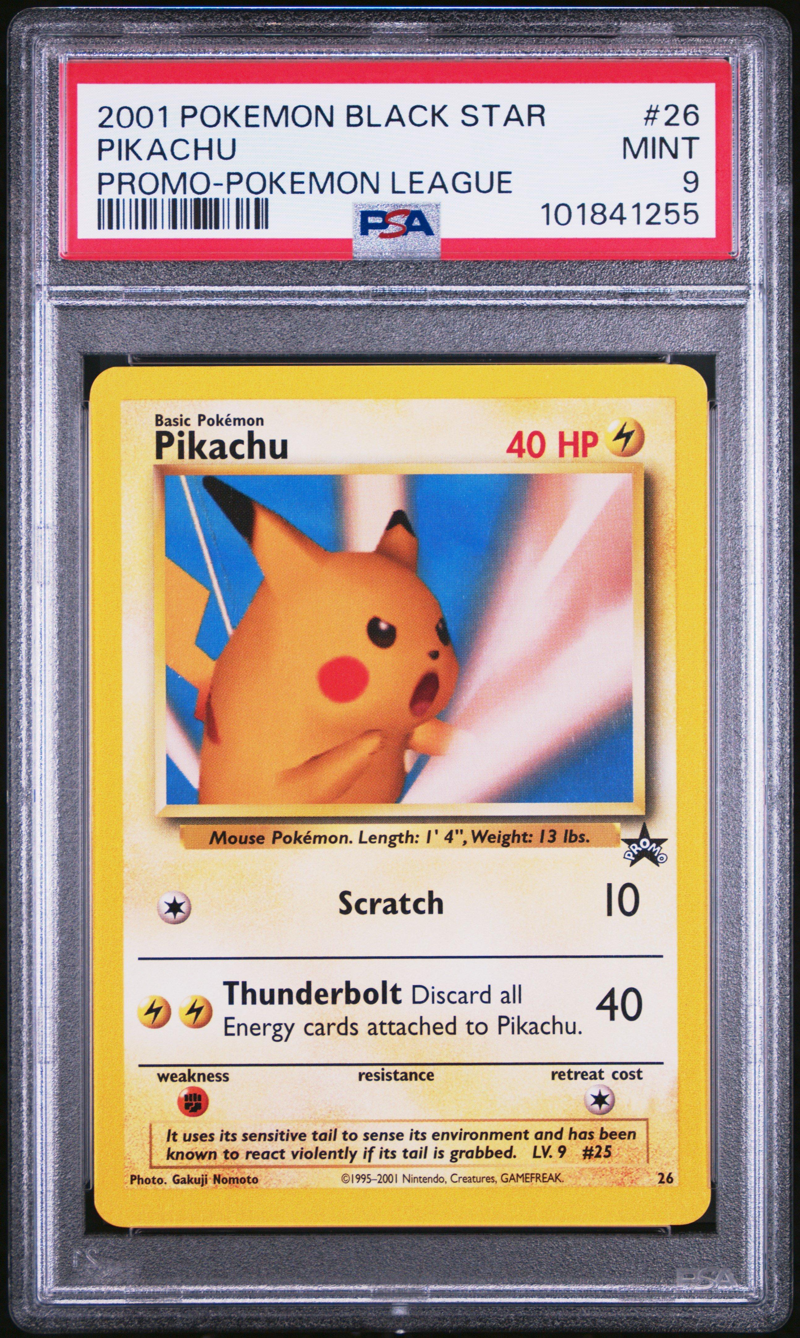 Pokemon Promo Black Star Pikachu Pokemon League Psa Gamestop