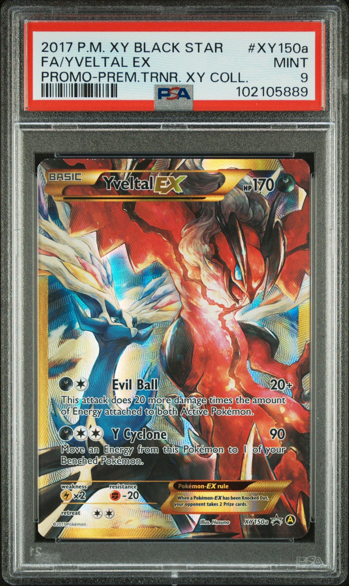 2017 Pokemon Xy Black Star Promo Xy150a Full Art Yveltal Ex Premium