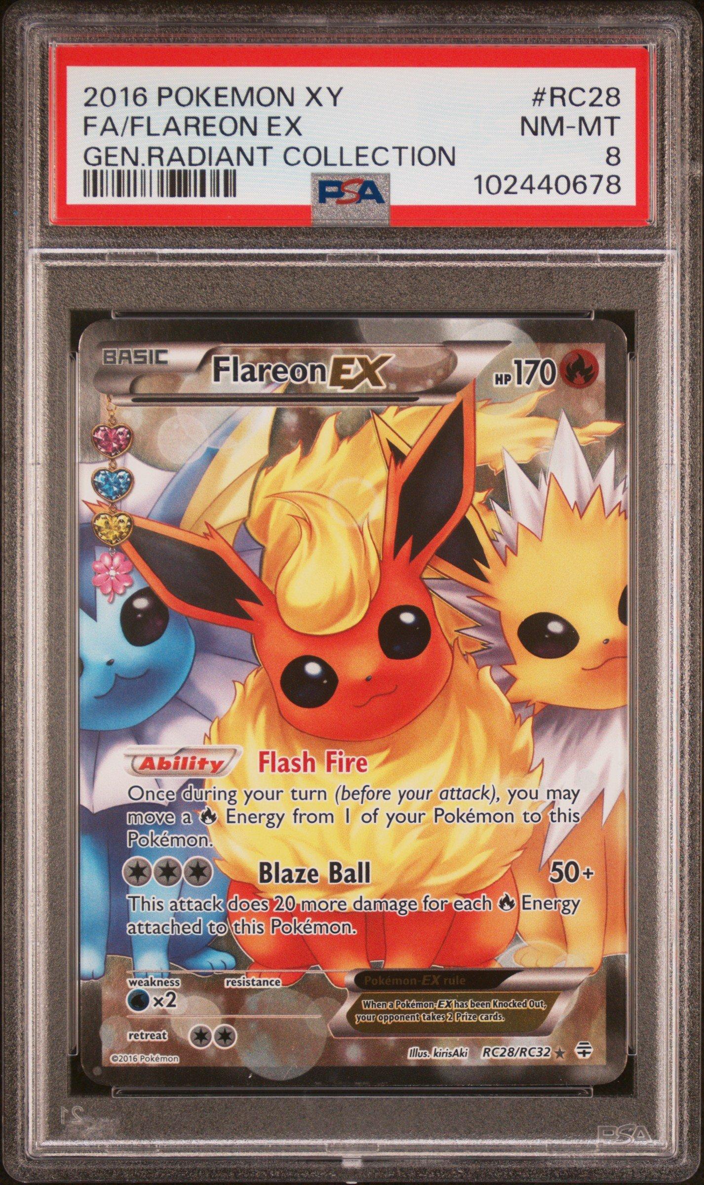 Pokemon Xy Generations Radiant Collection Rc Full Art Flareon Ex