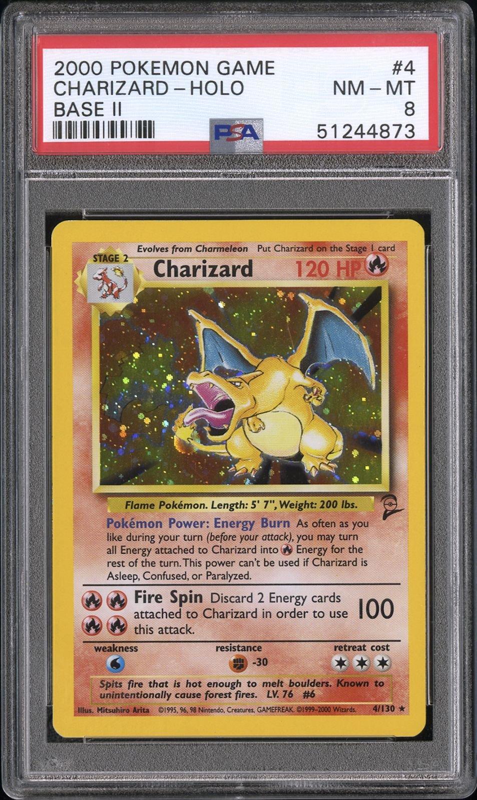 Pokemon Game Base Ii Charizard Holo Psa Gamestop