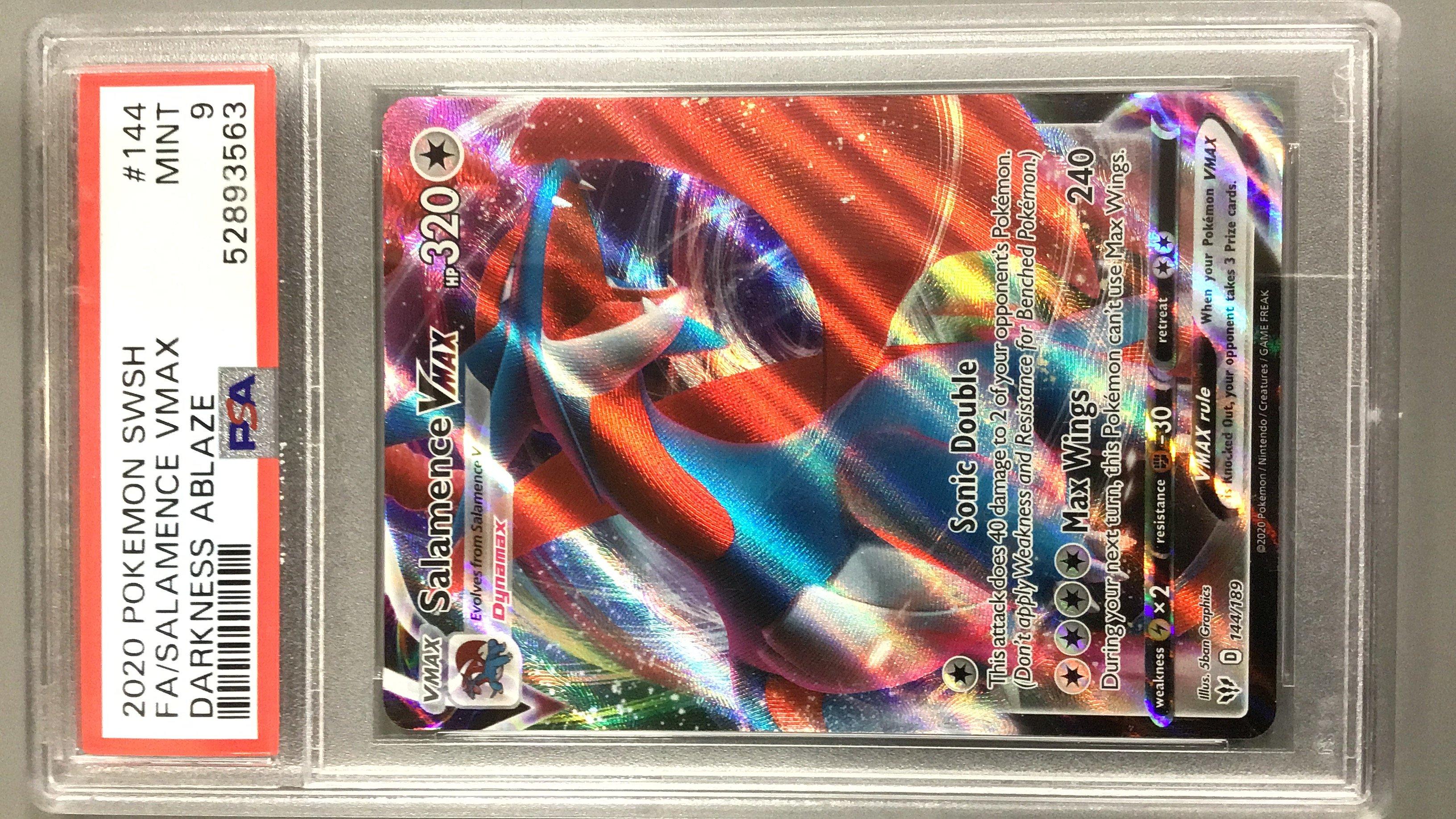 Pokemon Sword Shield Darkness Ablaze Full Art Salamence Vmax