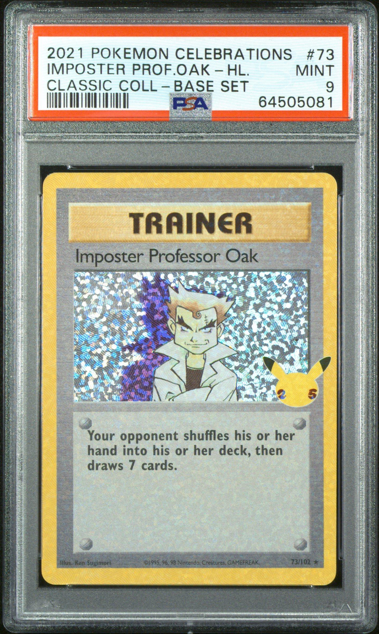 2021 Pokemon Celebrations Classic Collection 73 Imposter Professor Oak