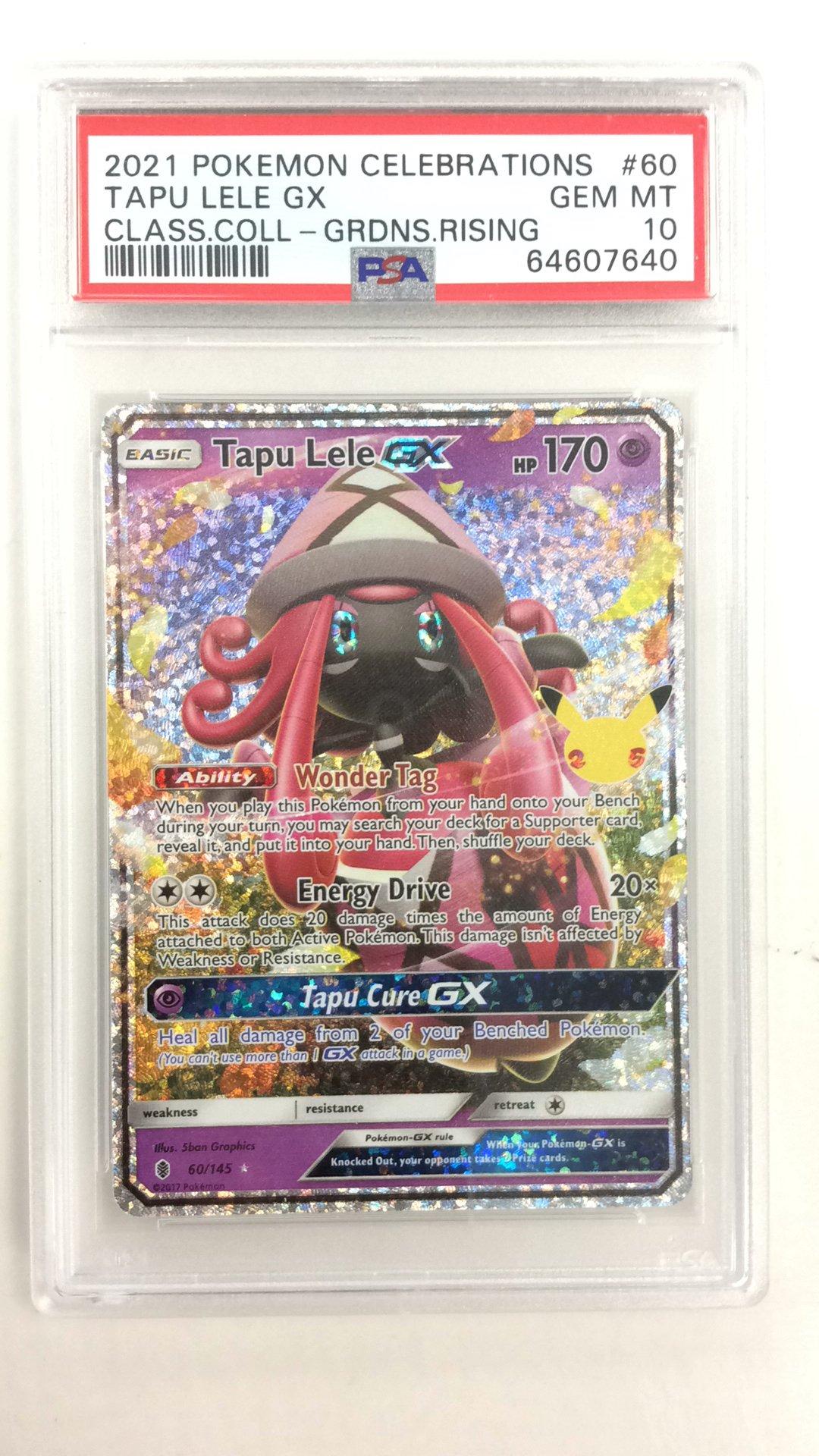 2021 Pokemon Celebrations Classic Collection 60 Tapu Lele Gx PSA 10