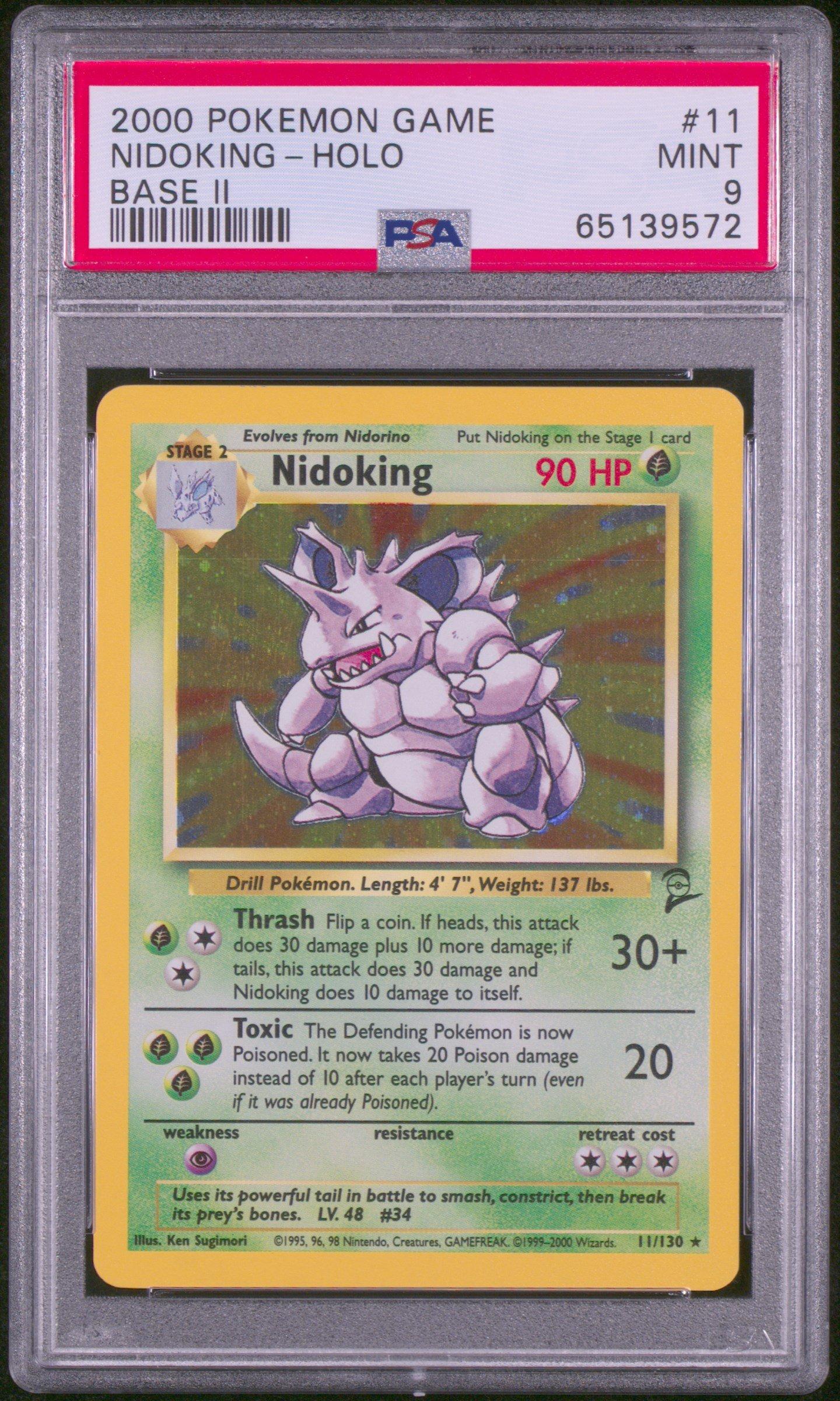 2000 Pokemon Game Base Ii 11 Nidoking PSA 9 GameStop