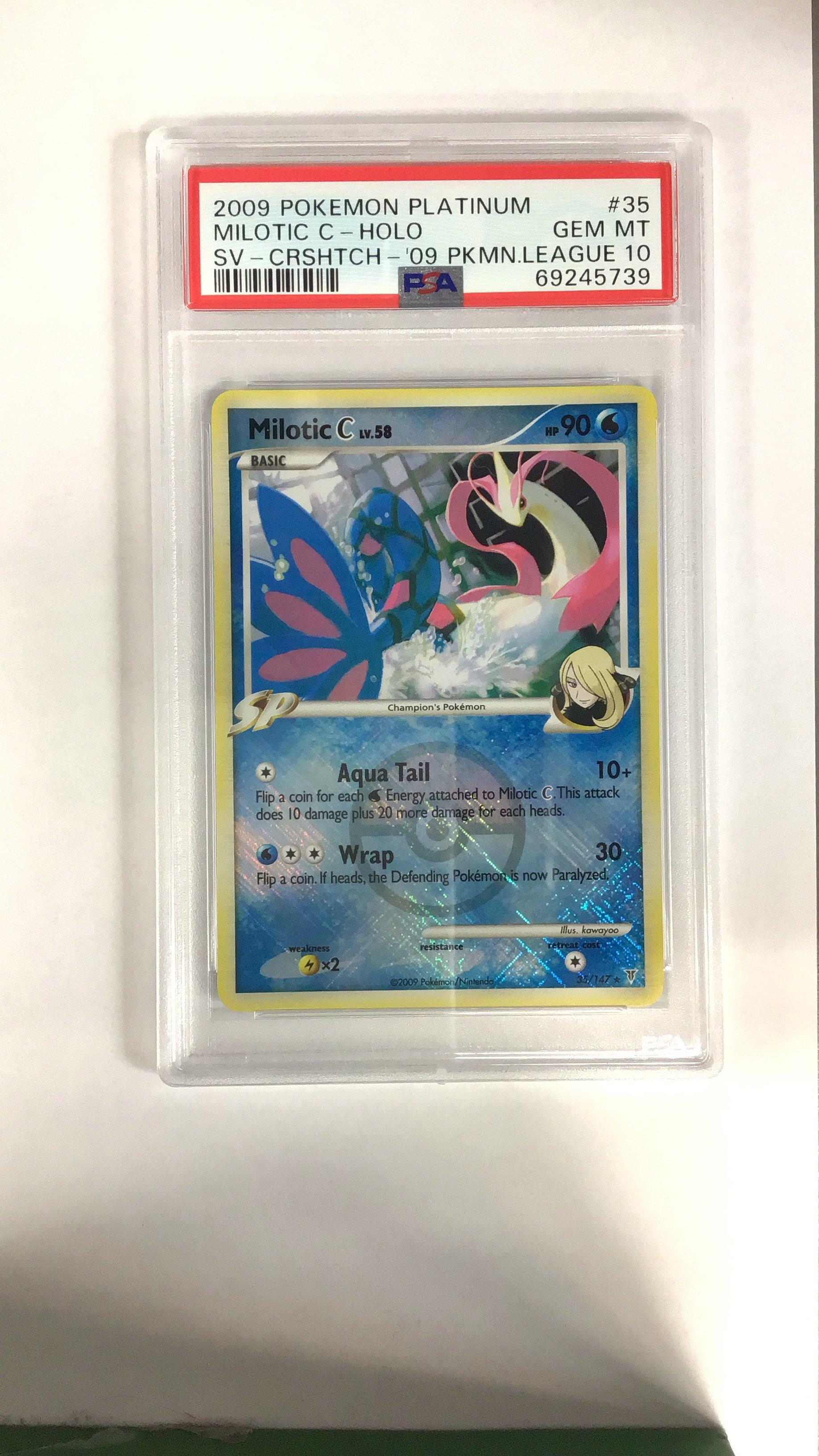 2009 Pokemon Platinum Supreme Victors 35 Milotic C Holo Crosshatch 2009