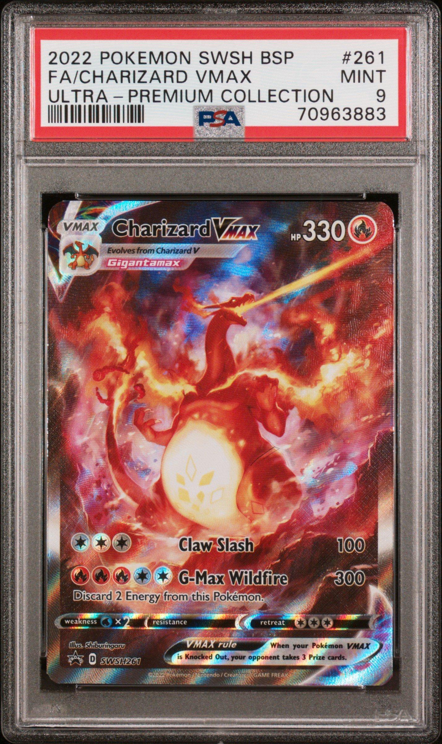 Pokemon Swsh Black Star Promo Full Art Charizard Vmax Sword