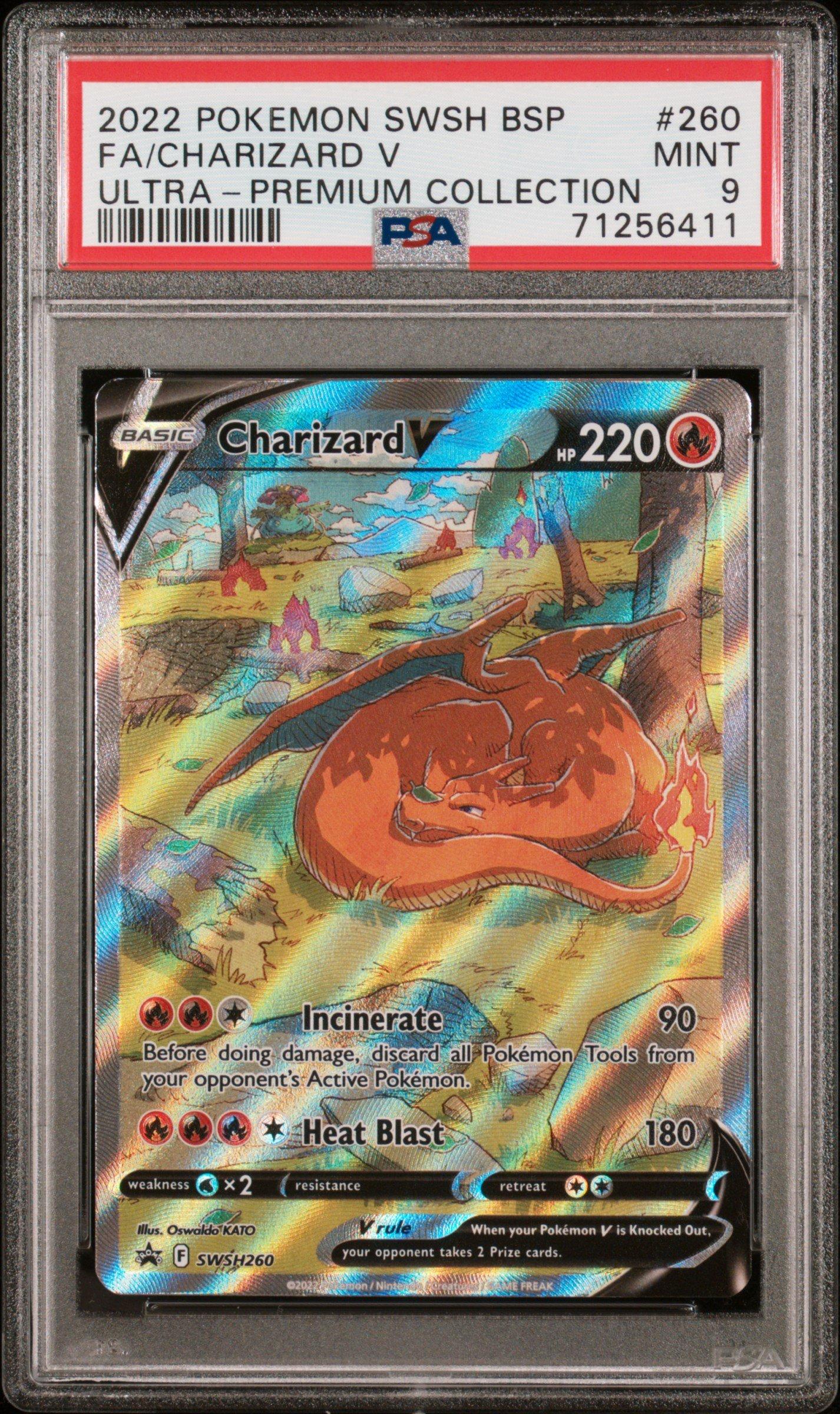 Pokemon Swsh Black Star Promo Full Art Charizard V Sword