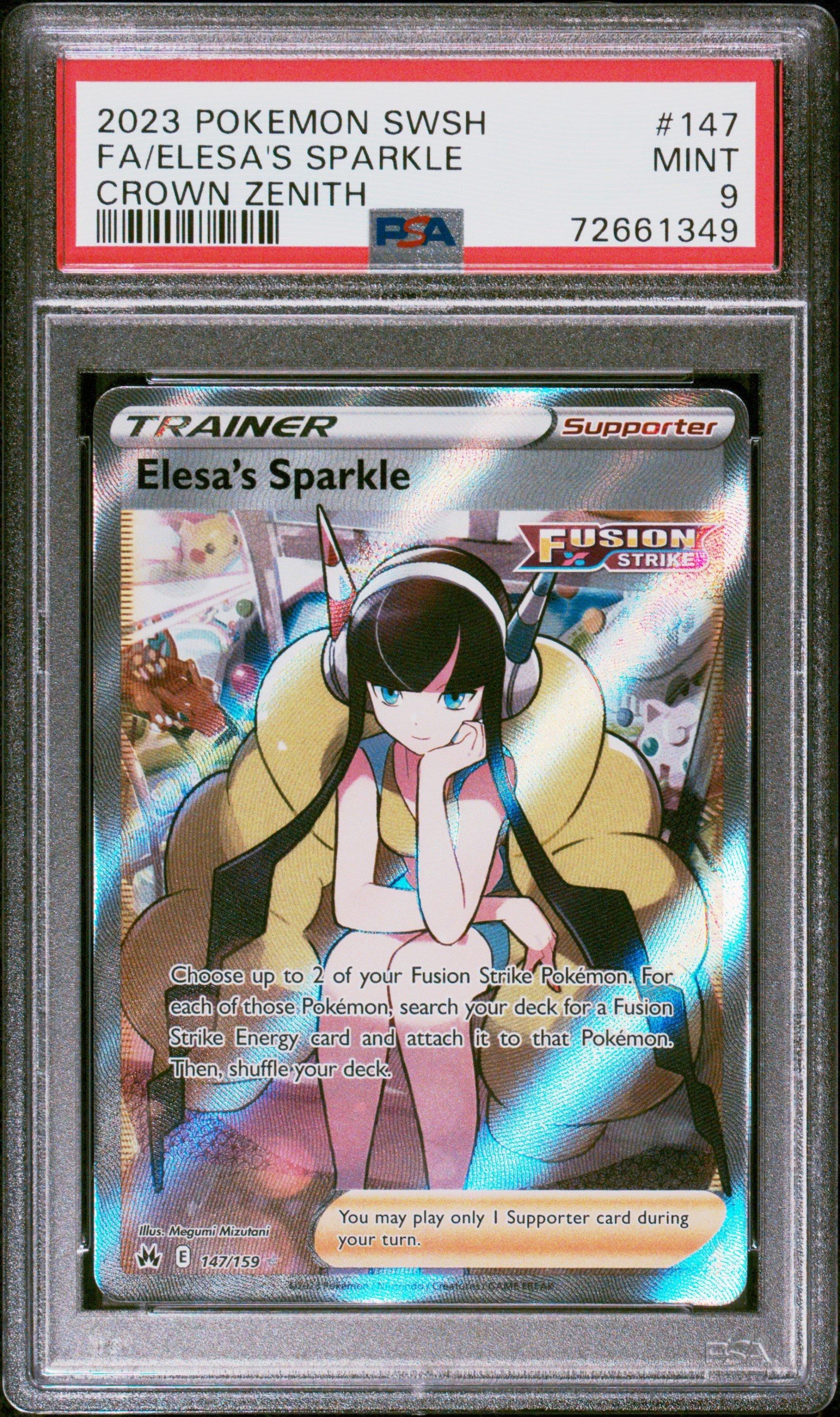 Pokemon Sword And Shield Crown Zenith Full Art Elesa S Sparkle