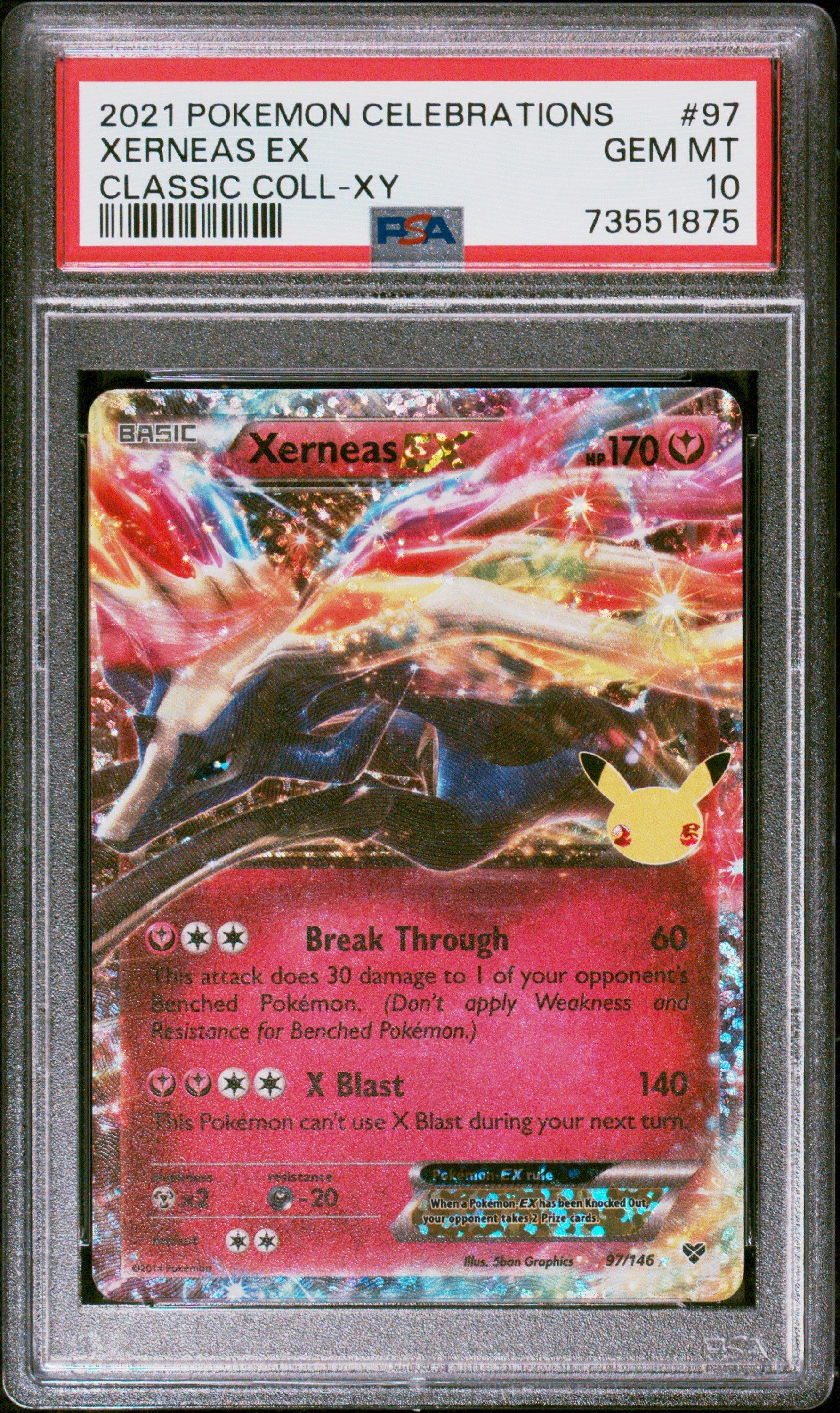 2021 Pokemon Celebrations Classic Collection 97 Xerneas Ex PSA 10