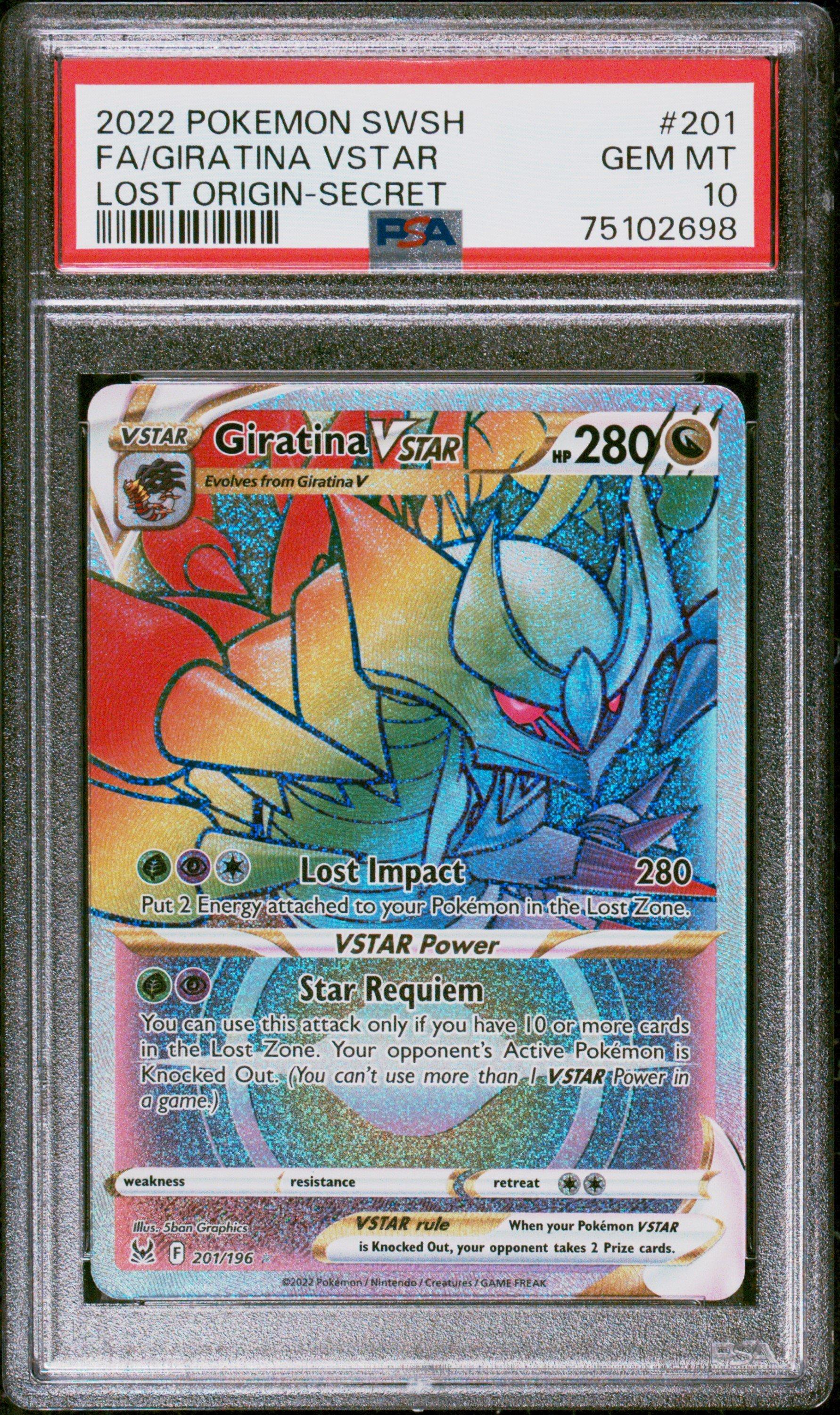 2022 Pokemon Sword Shield Lost Origin 201 Full Art Giratina Vstar