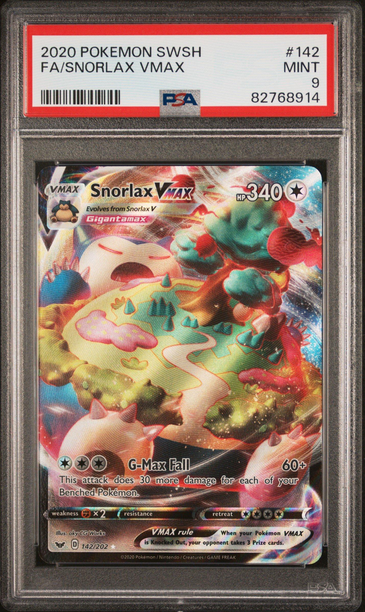 Pokemon Sword Shield Fa Snorlax Vmax Psa Gamestop