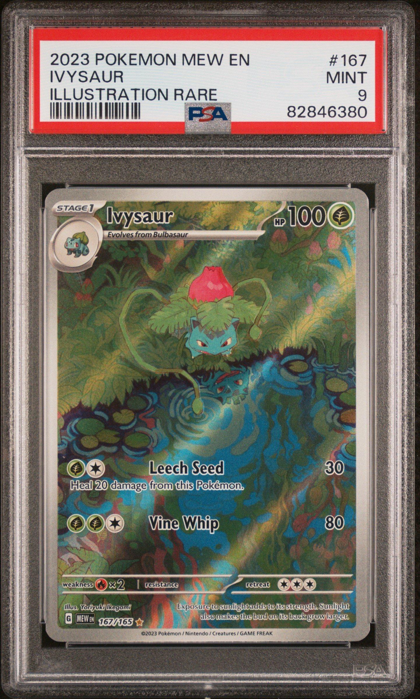 Pokemon Mew En Ivysaur Illustration Rare Psa Gamestop