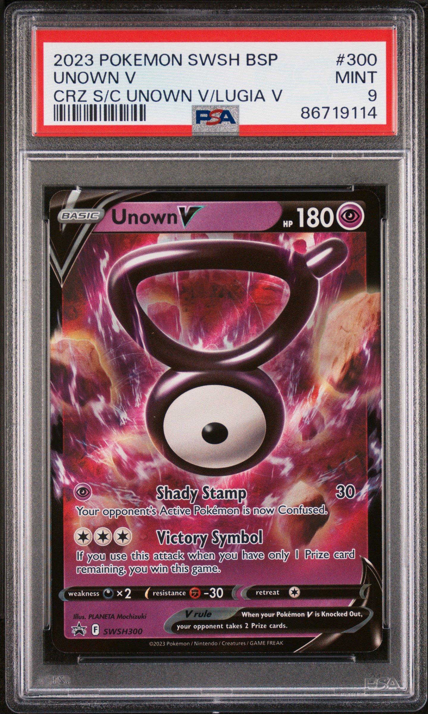 Pokemon Swsh Black Star Promo Unown V Crown Zenith Special