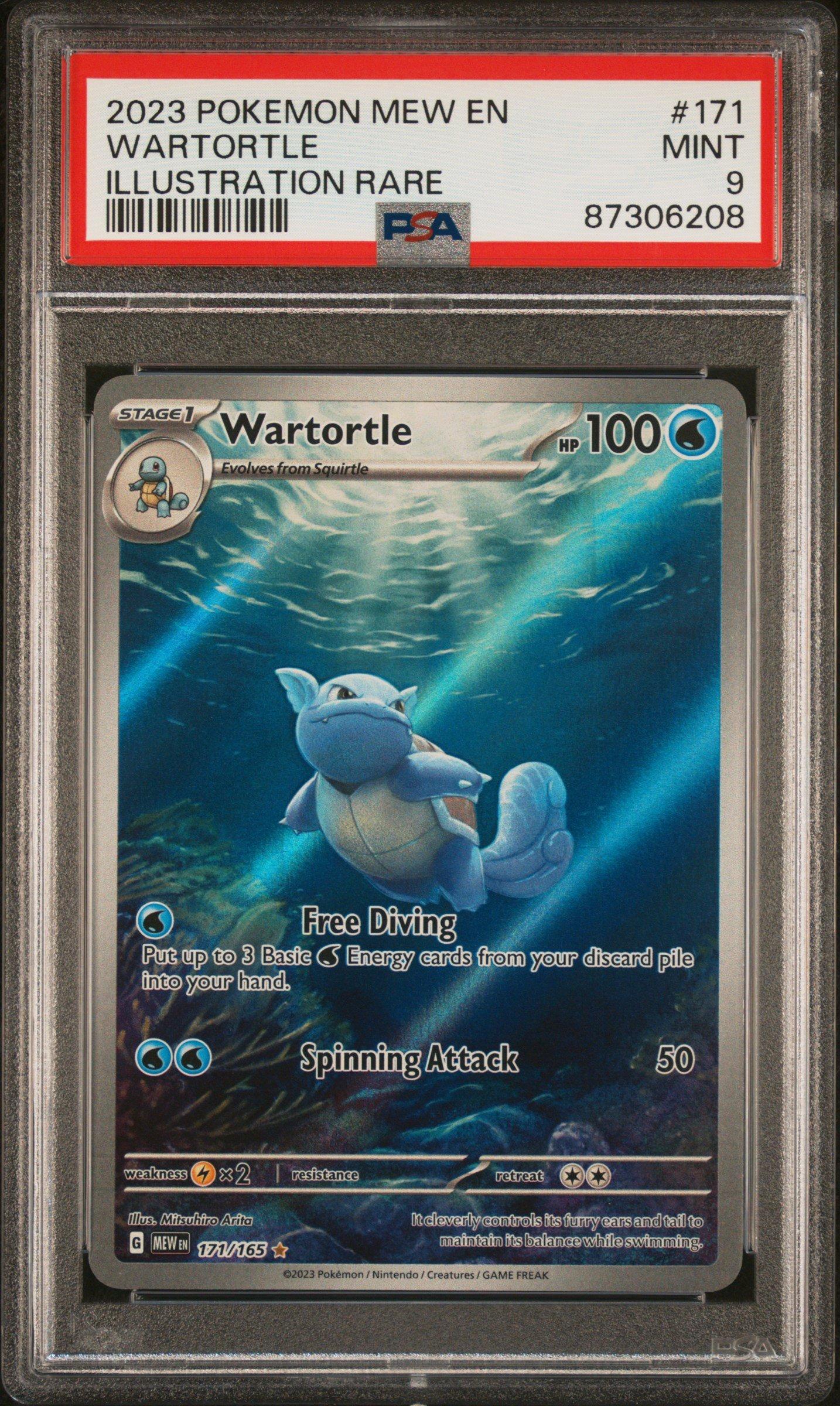 Pokemon Mew En Wartortle Illustration Rare Psa Gamestop