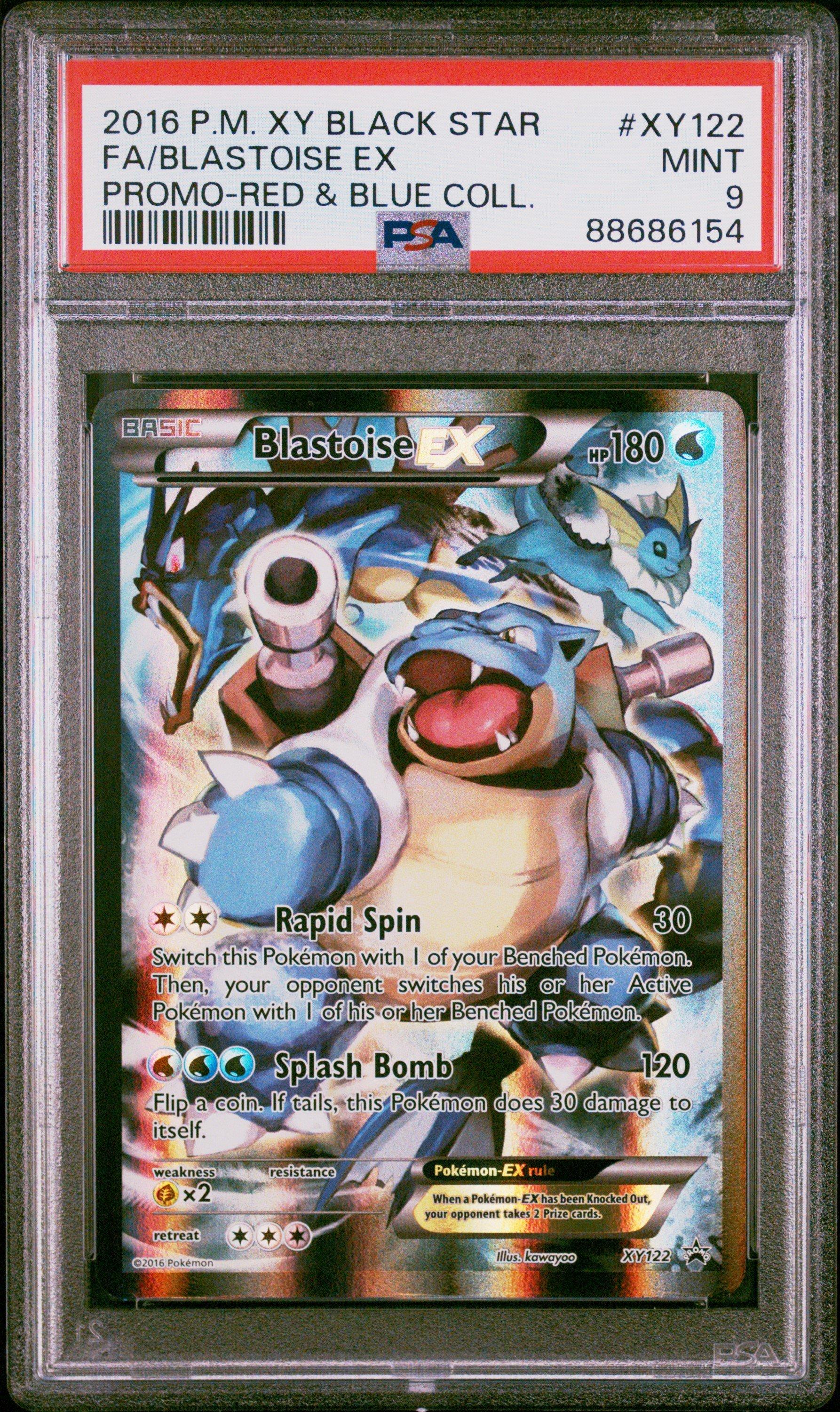 Pokemon Xy Black Star Promo Xy Fa Blastoise Ex Psa Gamestop