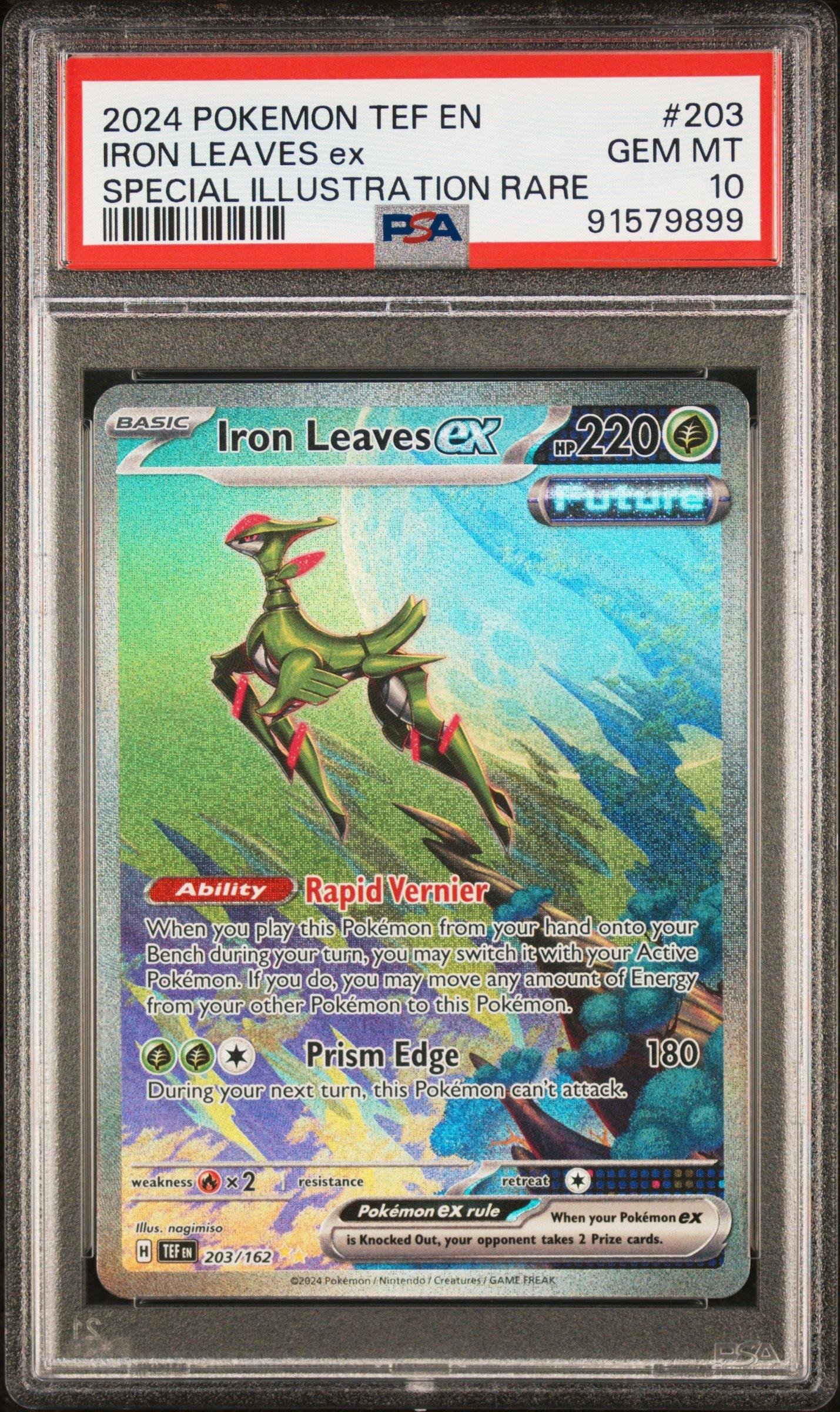 2024 Pokemon Tef En Temporal Forces 203 Iron Leaves Ex Special