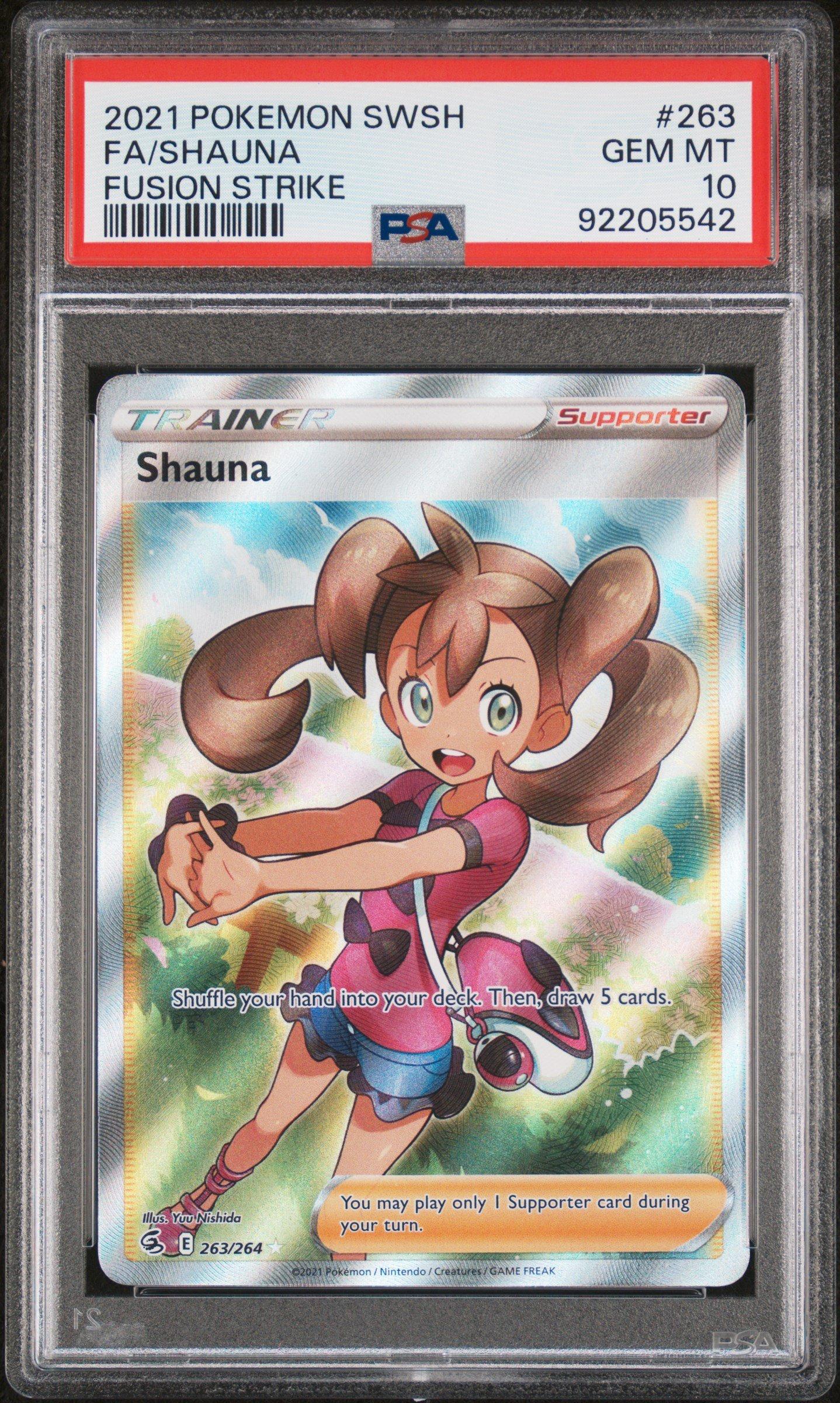 Pokemon Sword Shield Fusion Strike Full Art Shauna Psa