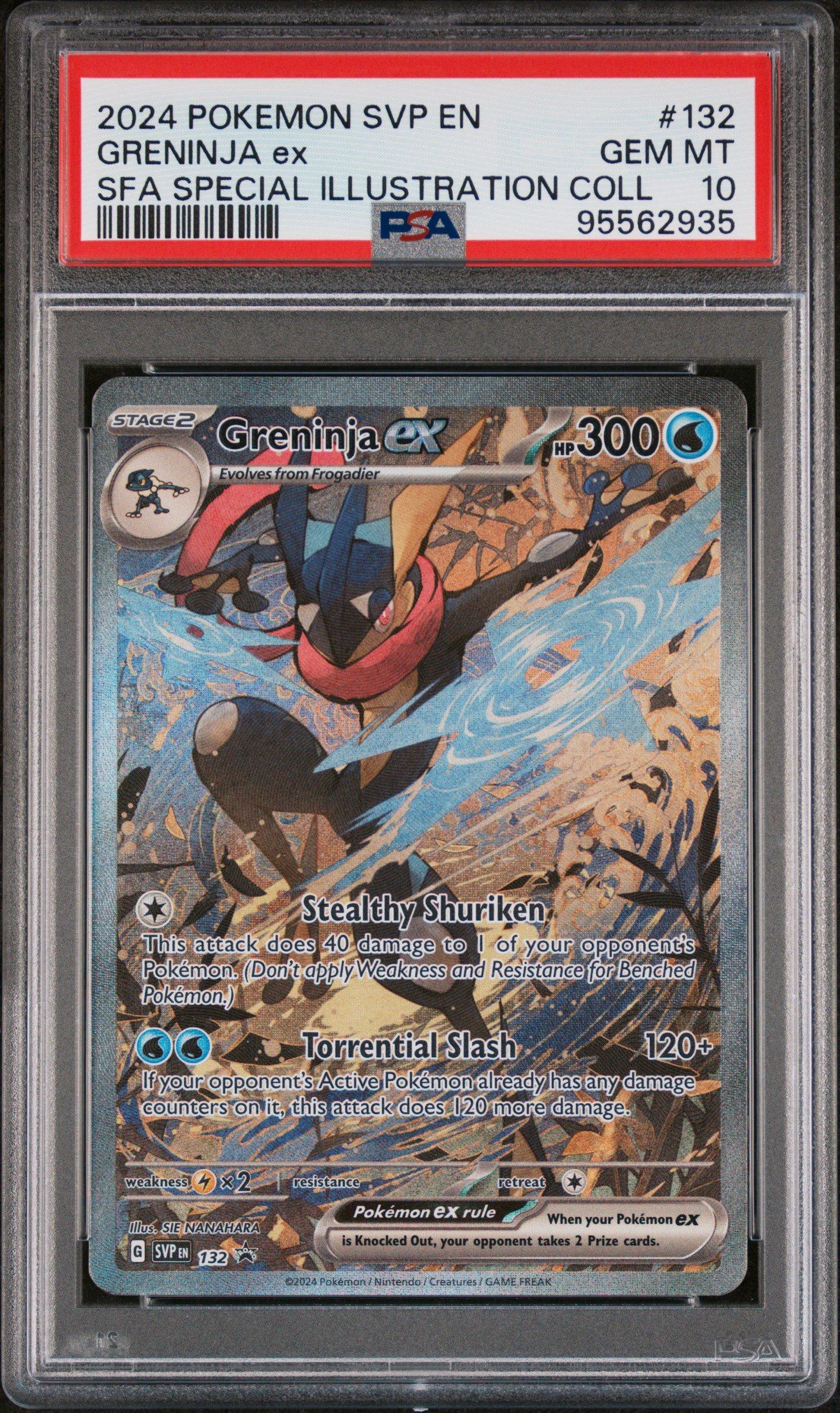 2024 Pokemon Svp En Sv Black Star Promo 132 Greninja Ex Shrouded Fable